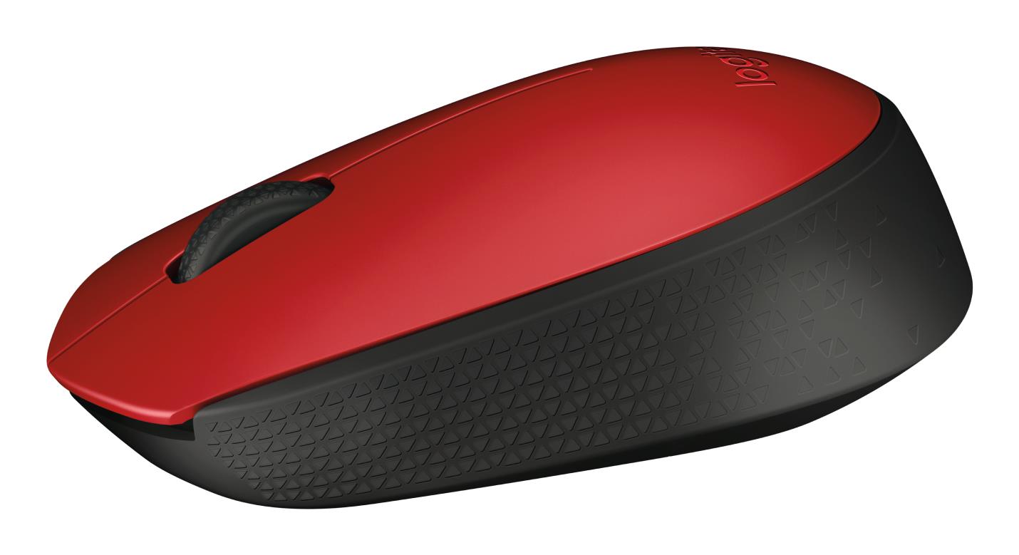 MOUSE USB OPTICAL WRL M171/RED 910-004641 LOGITECH