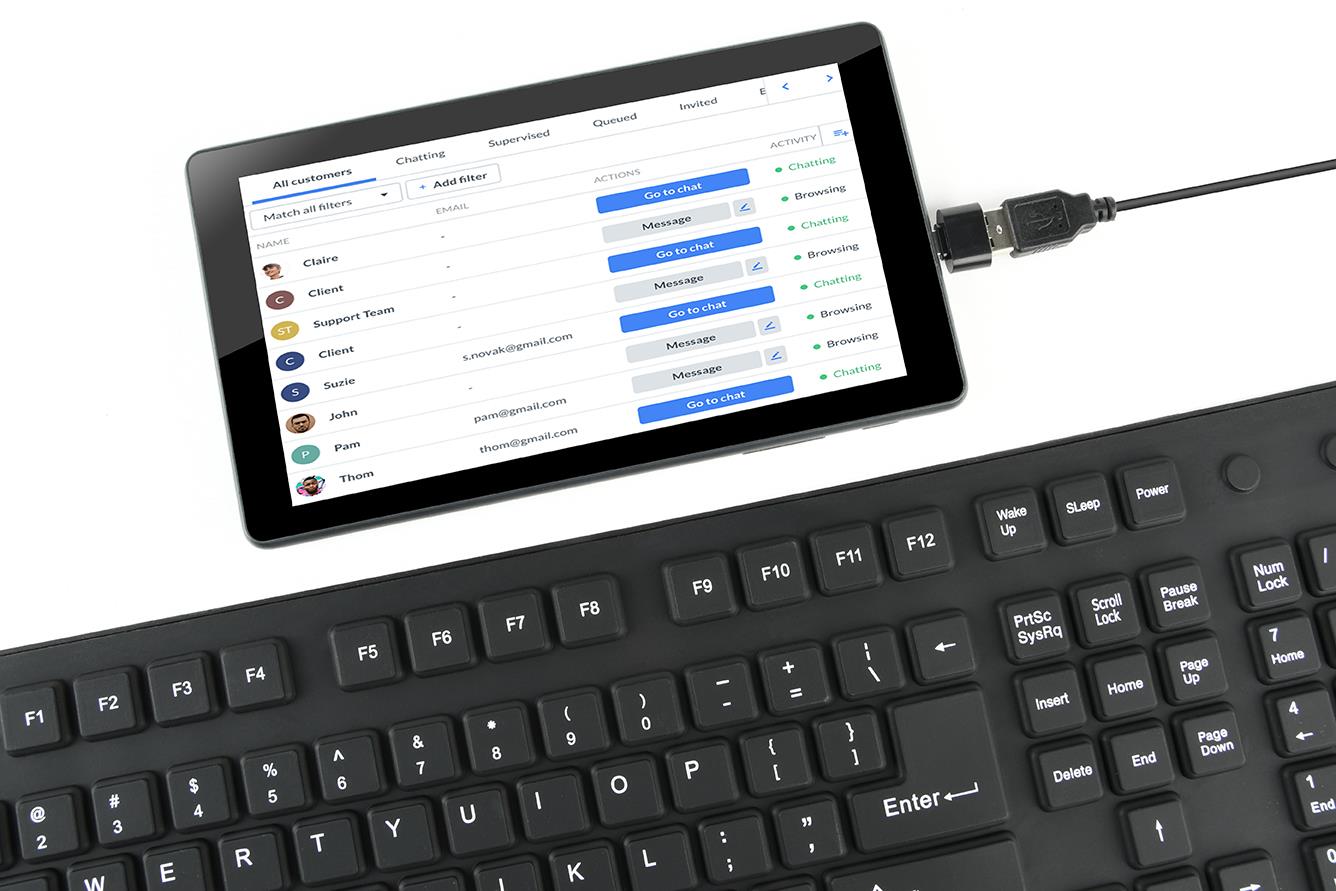 KEYBOARD FLEXIBLE USB ENG/BLACK KB-109F-B GEMBIRD