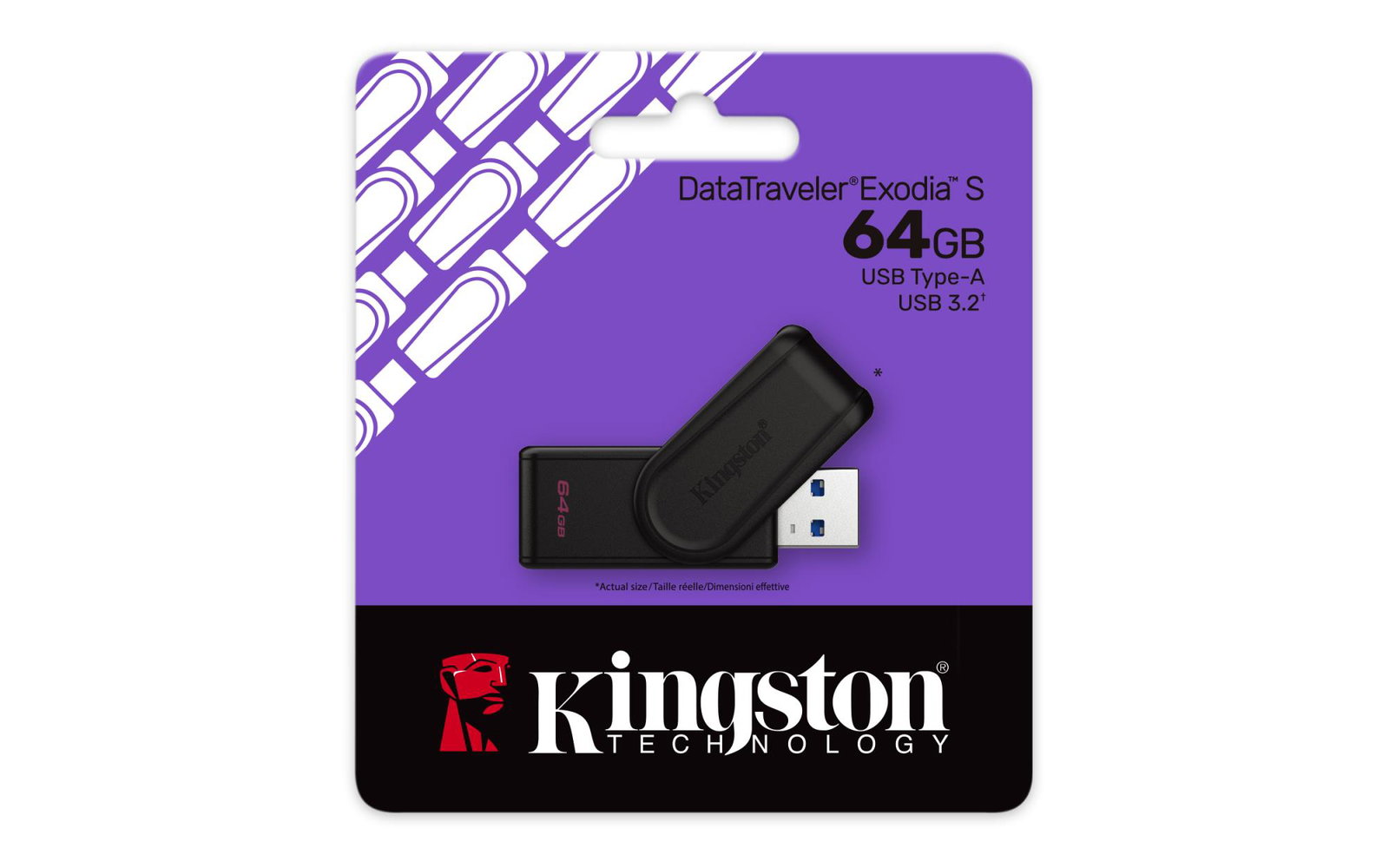 MEMORY DRIVE FLASH USB3.2/64GB DTXS/64GB KINGSTON