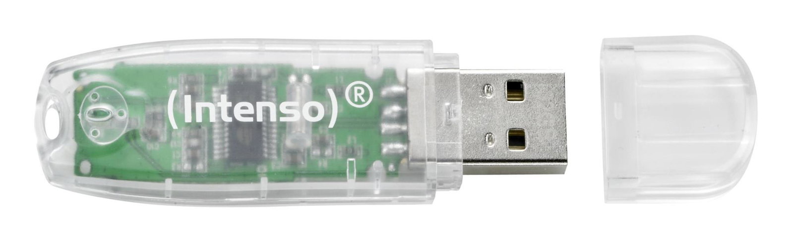 MEMORY DRIVE FLASH USB2 32GB/TRANSPARENT 3502480 INTENSO