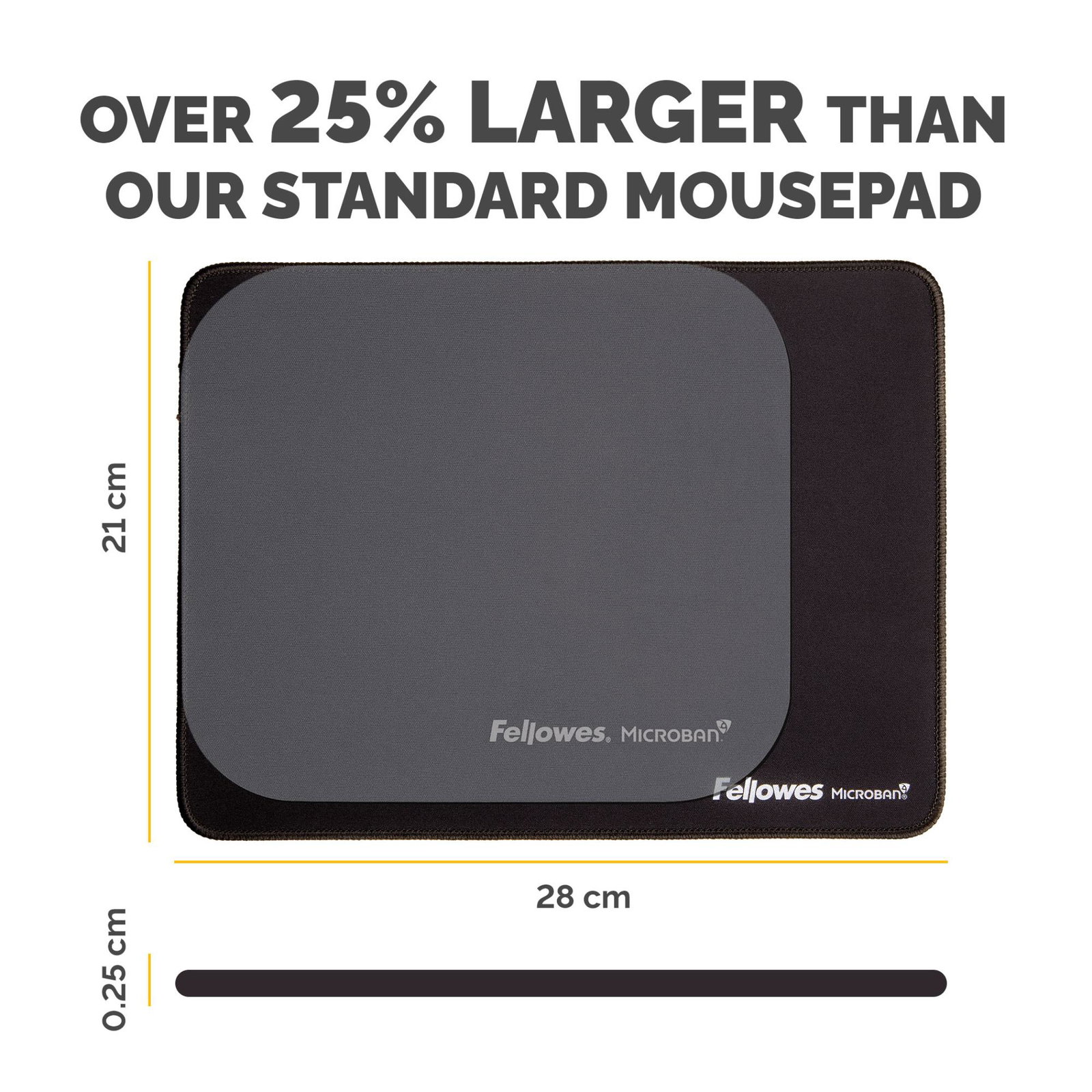 MOUSE PAD BREYTA XL/BLACK 100138995 FELLOWES