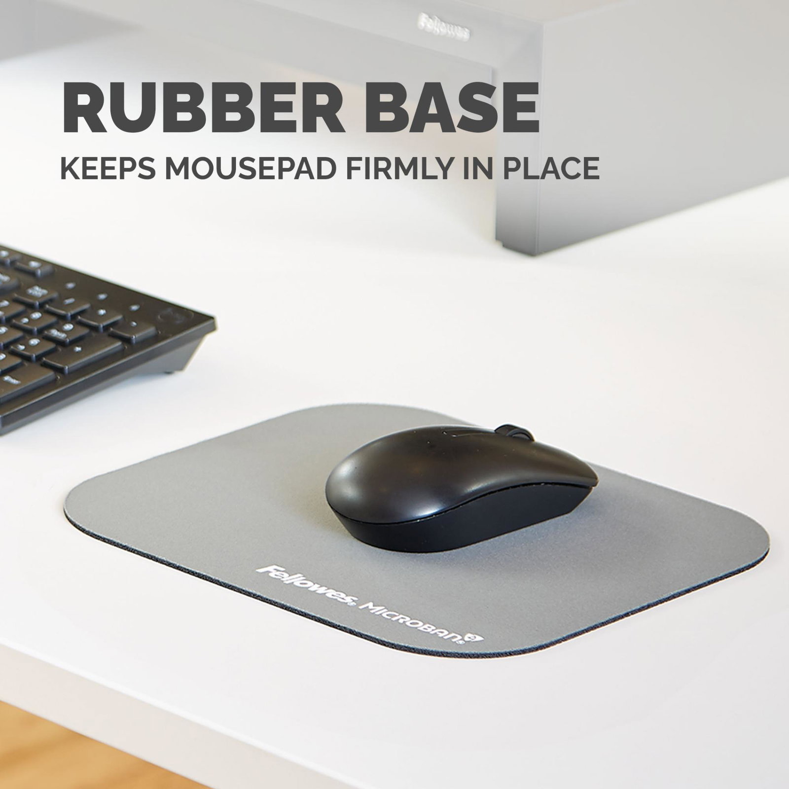 MOUSE PAD MICROBAN/SILVER 5934005 FELLOWES