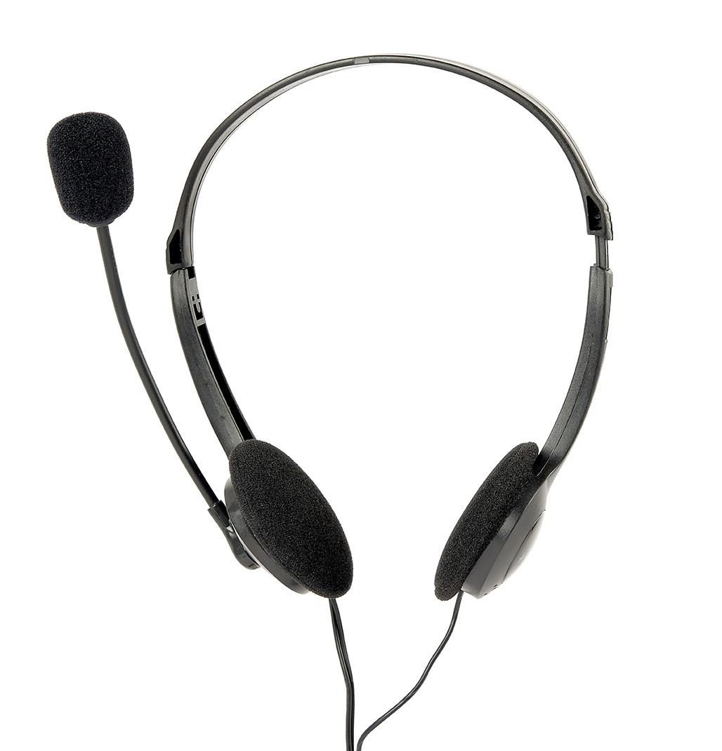HEADSET STEREO/BLACK MHS-123 GEMBIRD