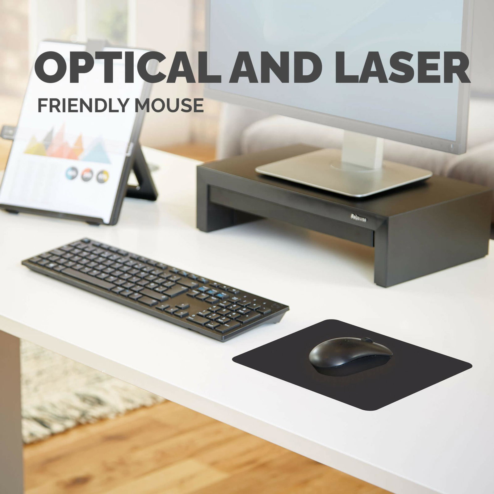 MOUSE PAD BASIC/BLACK 29704 FELLOWES