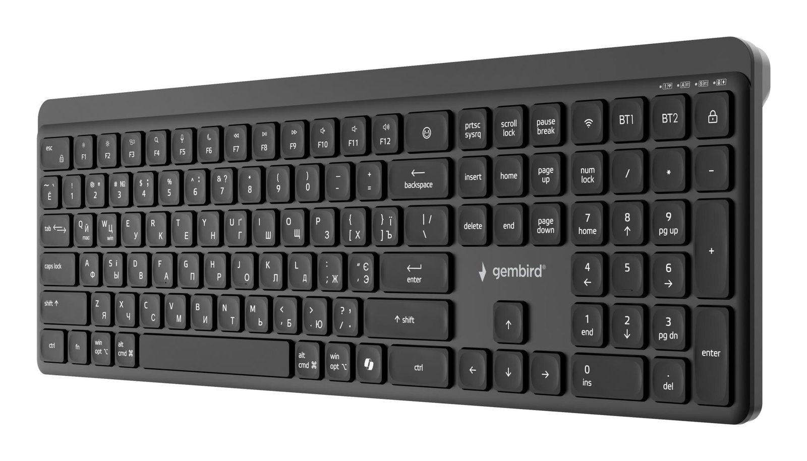 KEYBOARD WRL SLIM BT CYRILLIC/KB-WPS-03-CYRL GEMBIRD