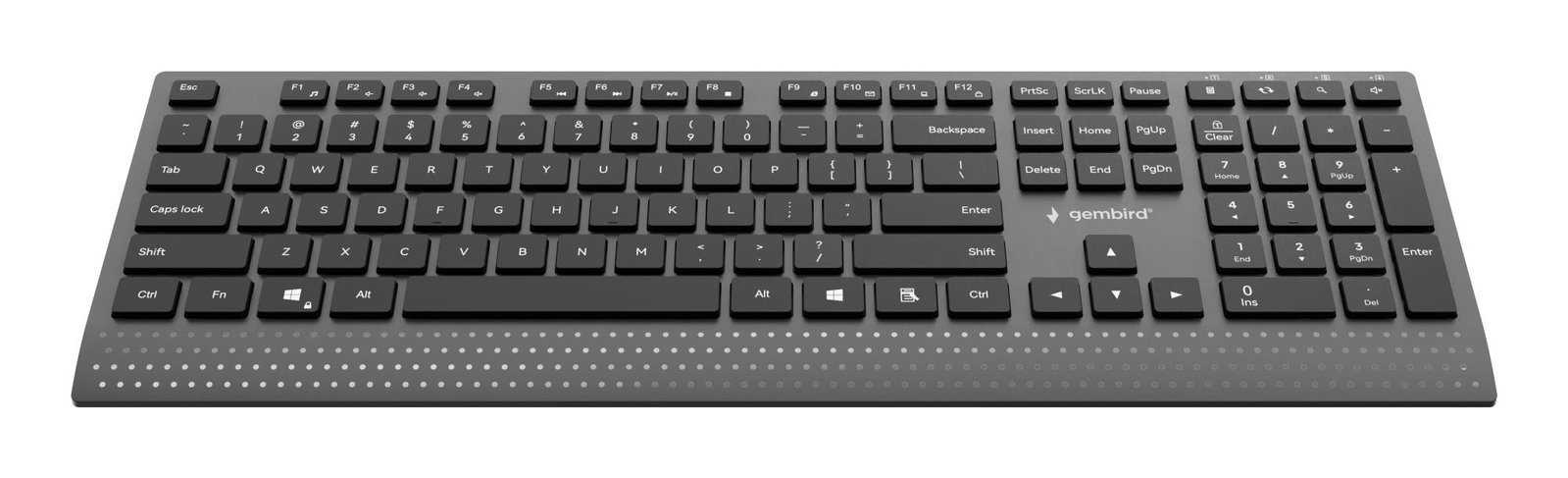 KEYBOARD MULTIMEDIA USB ENG/BLACK KB-MCH-06 GEMBIRD