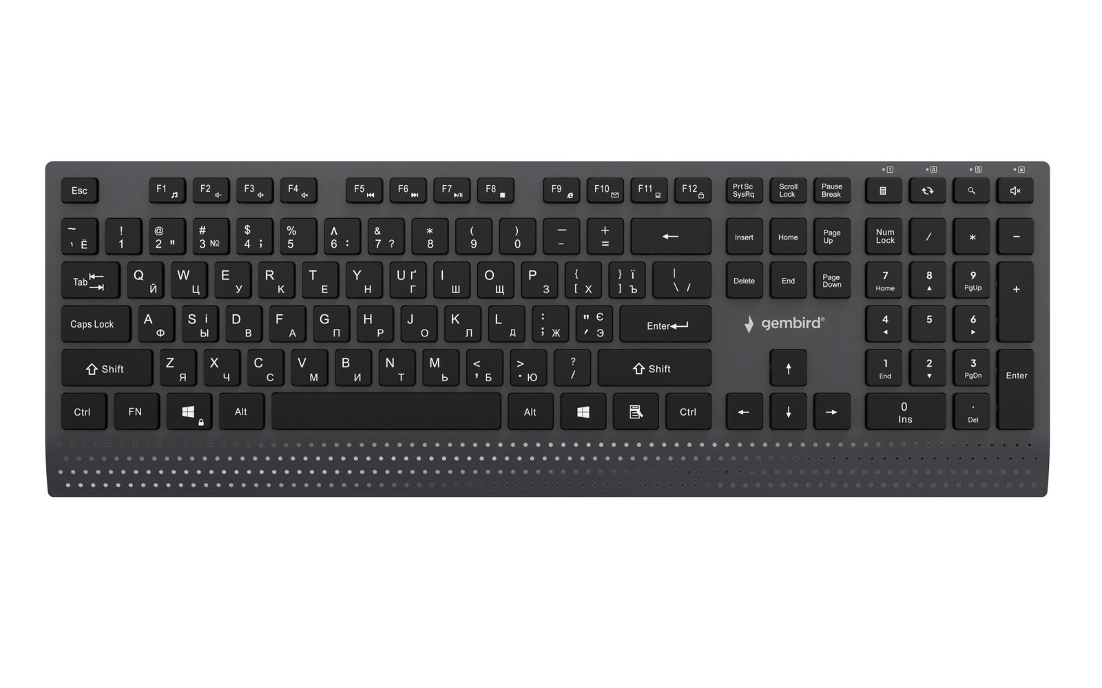 KEYBOARD MULTIMEDIA USB CYRILL/BLACK KB-MCH-06-CYRL GEMBIRD