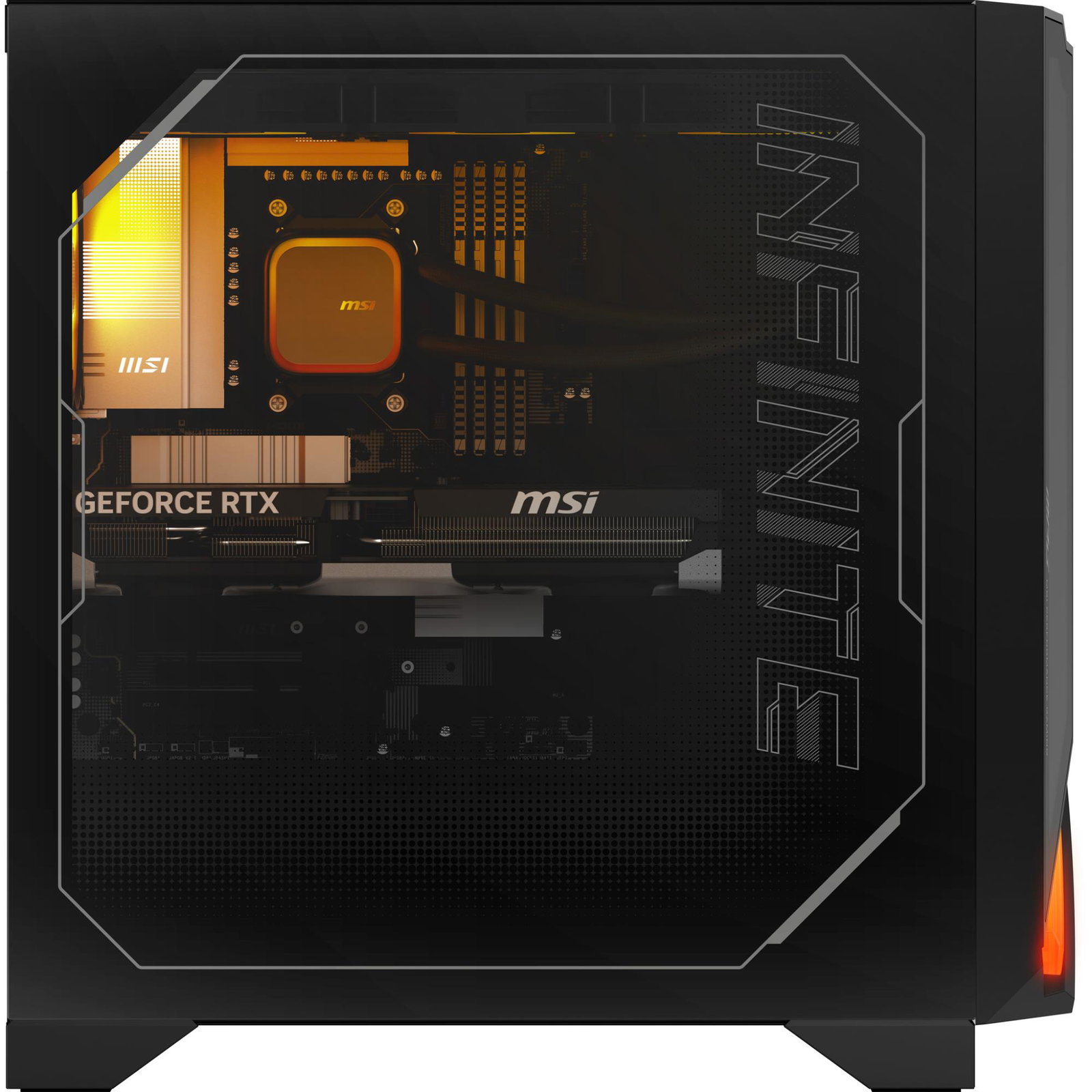 PC MSI Desktop AMD RyzenT 7 7800X3D 32 GB DDR5-SDRAM Storage SSD SSD 1 TB NVIDIA GeForce RTX 5070 Ti On board graphics AMD Radeon Graphics Wi-Fi Yes Bluetooth Yes Windows 11 Home MPGINFZ3X3D7NVRR7-873EU