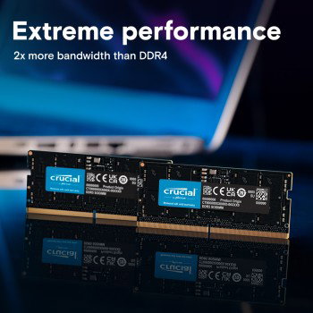 CRUCIAL 16GB DDR5-RAM SO-DIMM CL46 PC5600