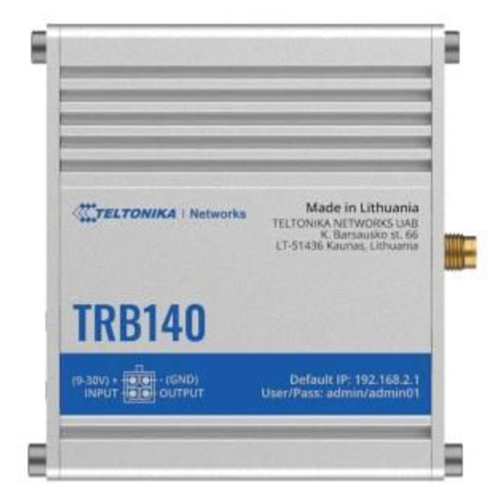 Teltonika Gateway with Housing UK PSU Industrial Rugged LTE -TRB140