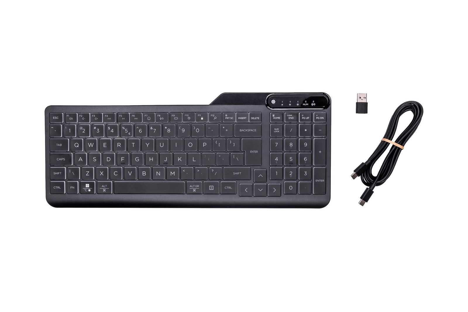 HP 400 Backlit Wired Keyboard