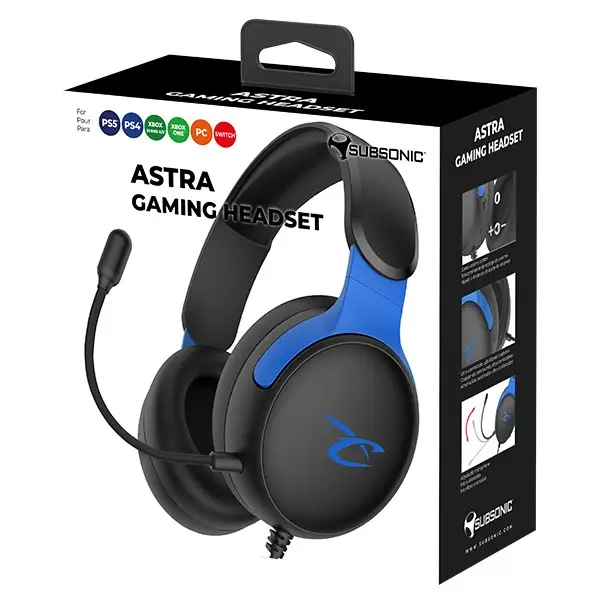 Subsonic SA5683-2 Astra Gaming Headset Black/Blue
