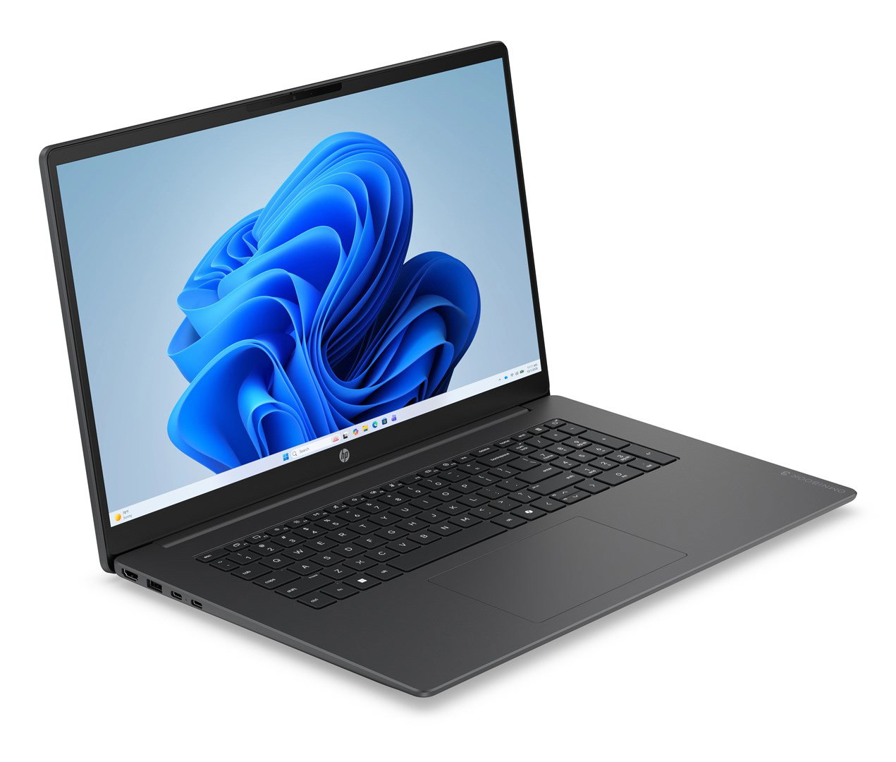 HP OmniBook 3 AI Laptop 17-dn0000nw AMD Ryzen 7 250 43.9 cm (17.3) Full HD 24 GB DDR5-SDRAM 512 GB SSD Wi-Fi 7 (802.11be) Windows 11 Home AI PC Black, Gray
