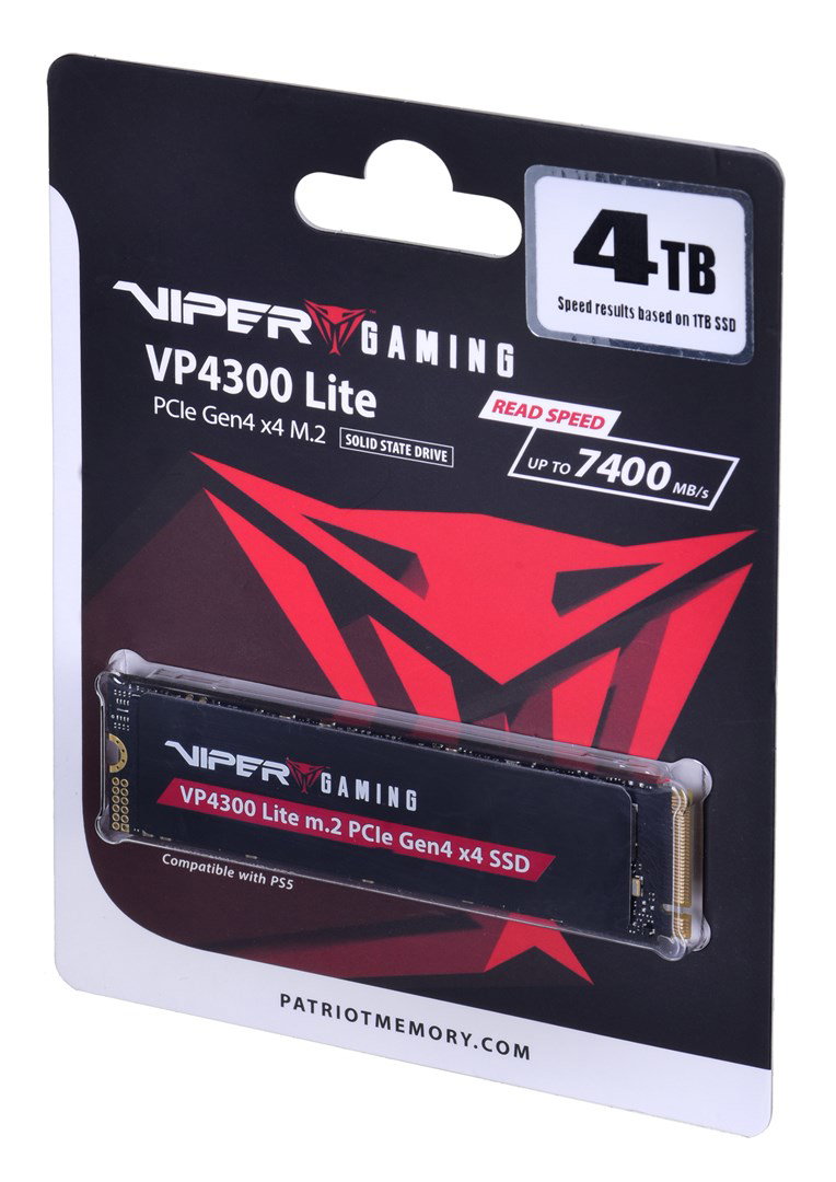 Patriot Memory VP4300 Lite M.2 4 TB PCI Express 4.0 NVMe (VP4300L4TBM28H)