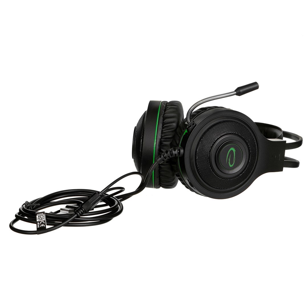 Esperanza EGH430 Headphones with microphone Headband Black, Green
