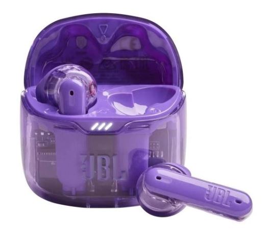JBL Tune Flex Ghost Edition Headset True Wireless Stereo (TWS) In-ear Calls/Music Bluetooth Purple, Translucent