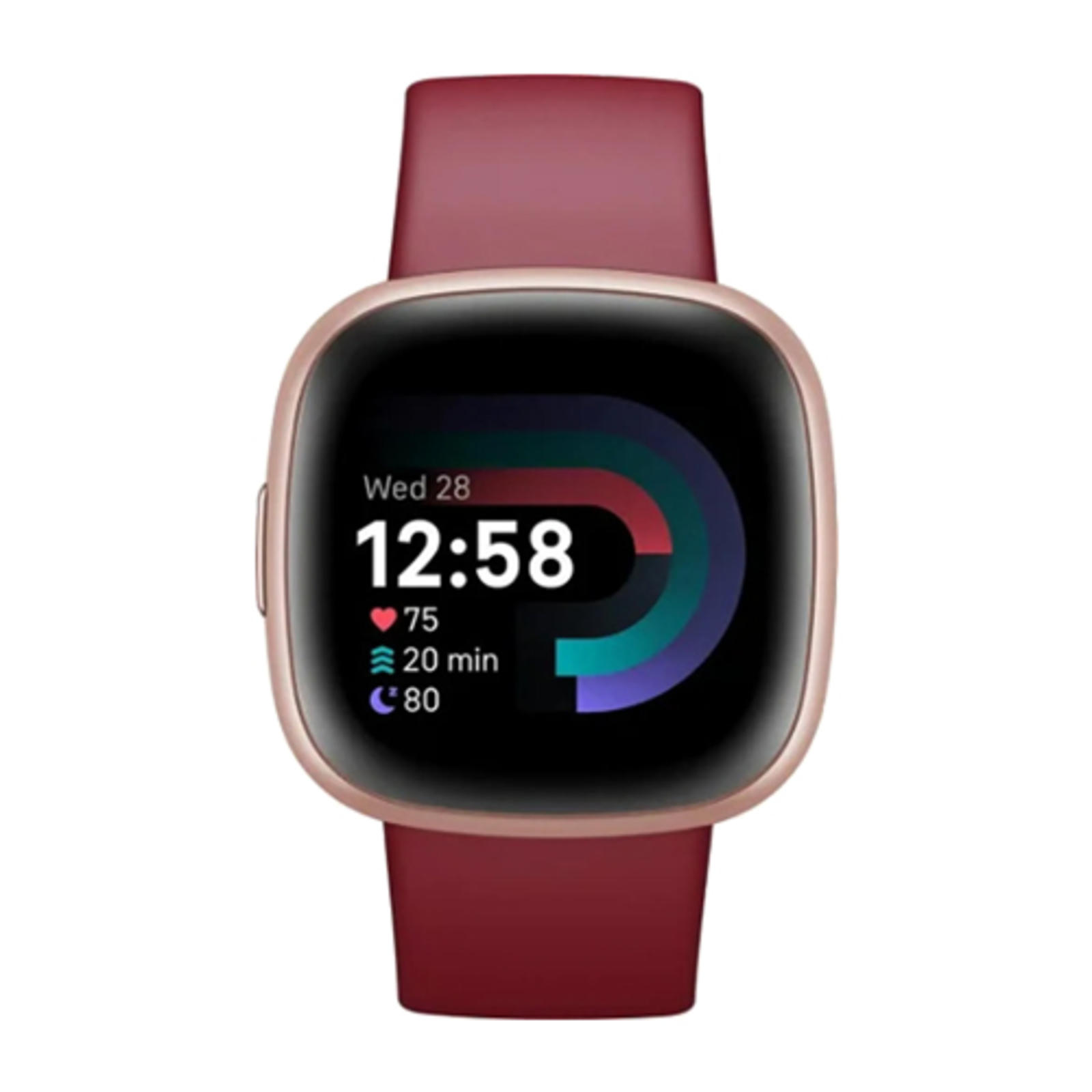 FitBit Versa 4 Fitnesstracker with Armband Raspberry Red Copper Rose FB523RGRD