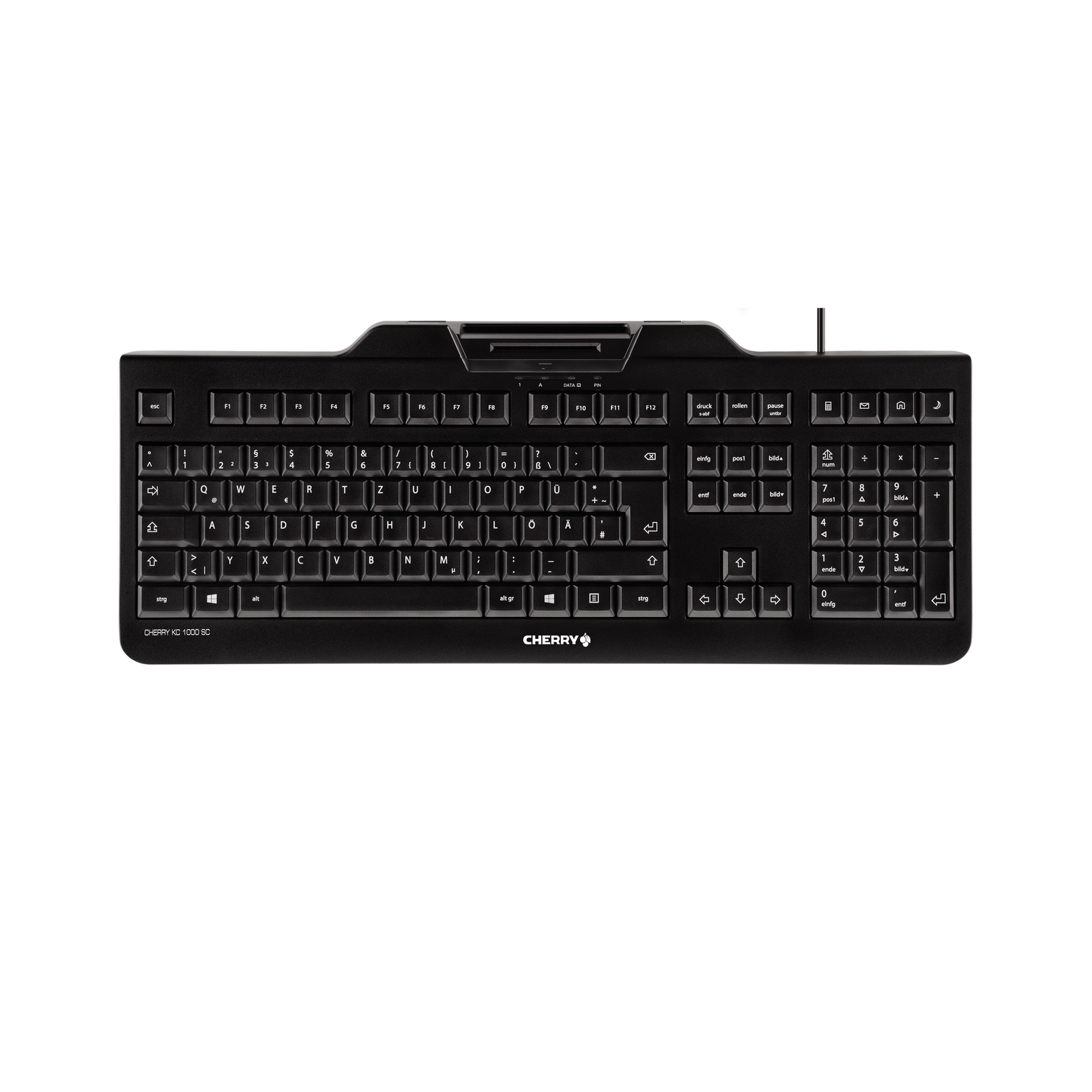 Contour Design KC 1000 SC keyboard Office USB QWERTZ German Black