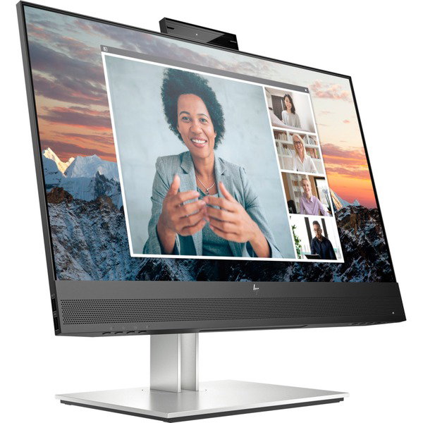 HP E24m G4, LED-Monitor - 61 cm (24 inches), black/silver, FullHD, IPS, Webcam, 75 Hz