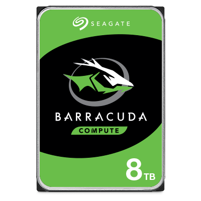 8TB Seagate Barracuda, 3.5 SATA-III 6Gbs Desktop HDD