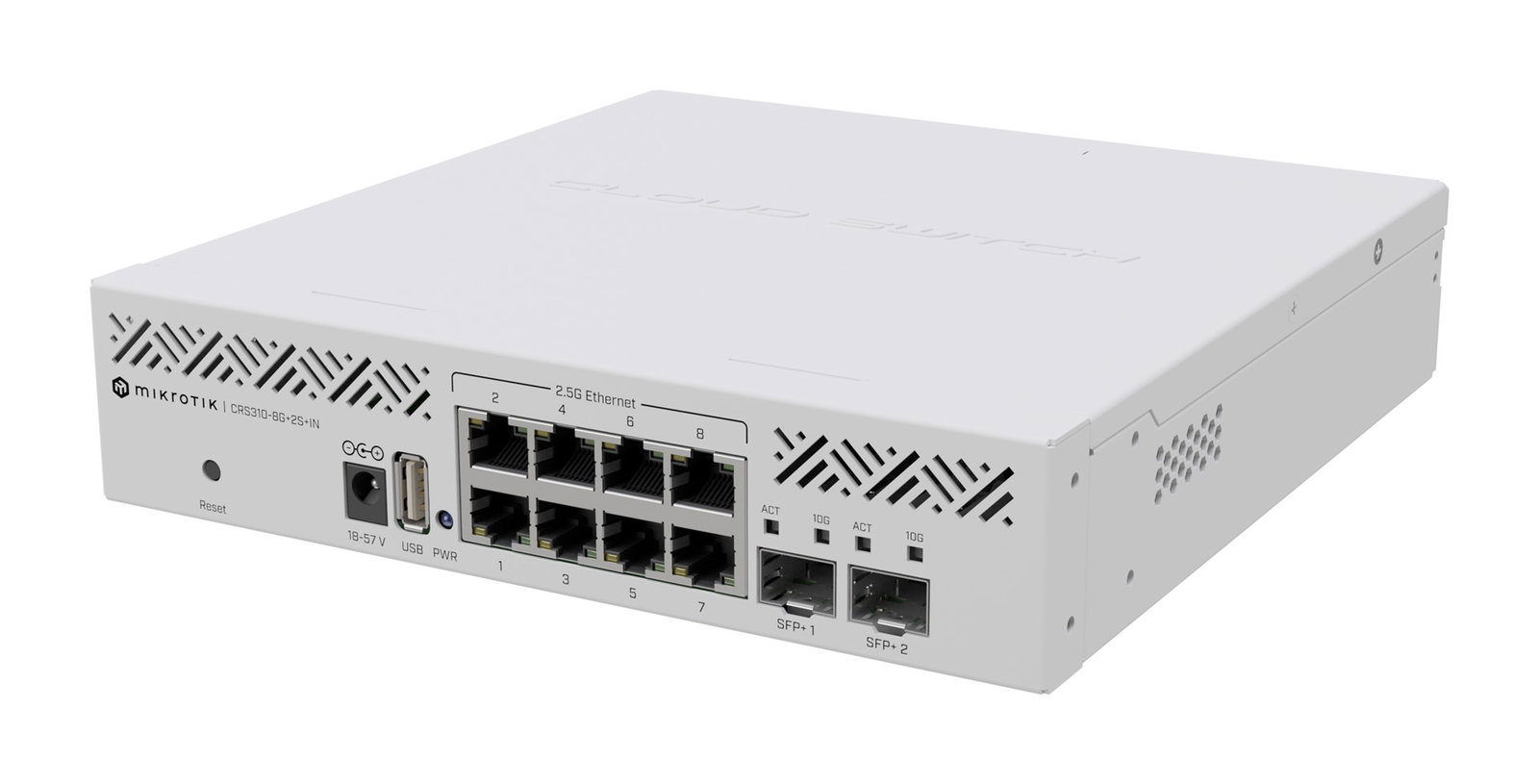 Mikrotik CRS310-8G+2S+IN 10p Managed 2.5G/Multigigabit/10G Switch