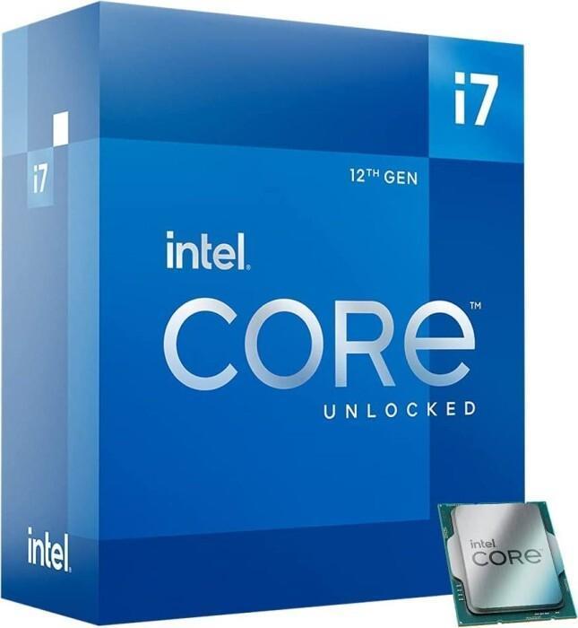 Intel Core i7 12700K - 3,6 GHz - 12 Kerne - 20 Threads - 25MB Cache-Speicher - LGA1700 Socket - Box (ohne Khler) (BX8071512700K)