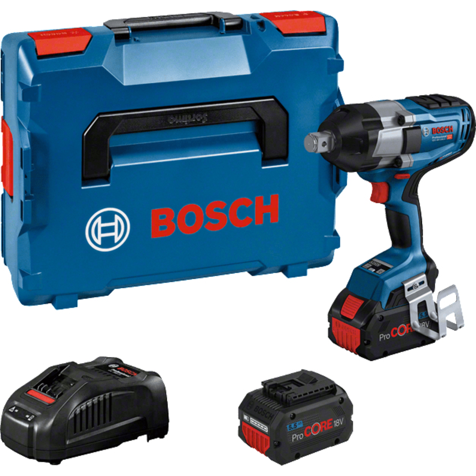 Bosch Cordless Impact Wrench BITURBO GDS 18V-1050 H Professional 18V Blue Black