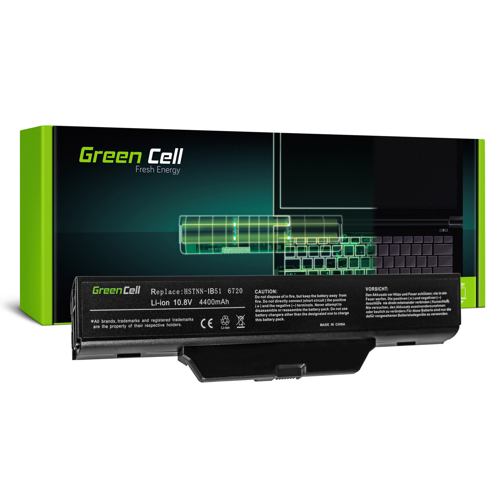 Greencell Laptop Battery for 550 610 HP Compaq 6720s 6820s 11.1V 4400mAh