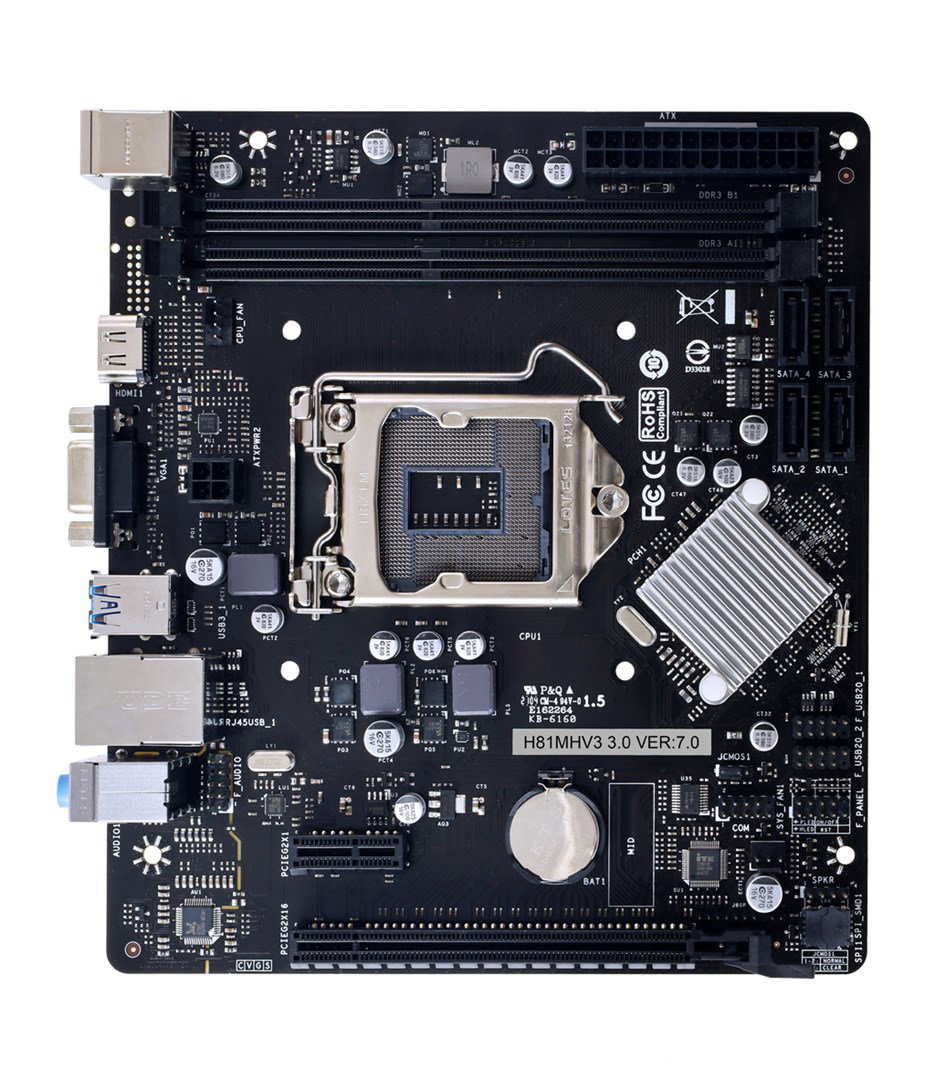 Biostar H81MHV3 3.0 H81 Intel H81 LGA 1150 (Socket H3) micro ATX