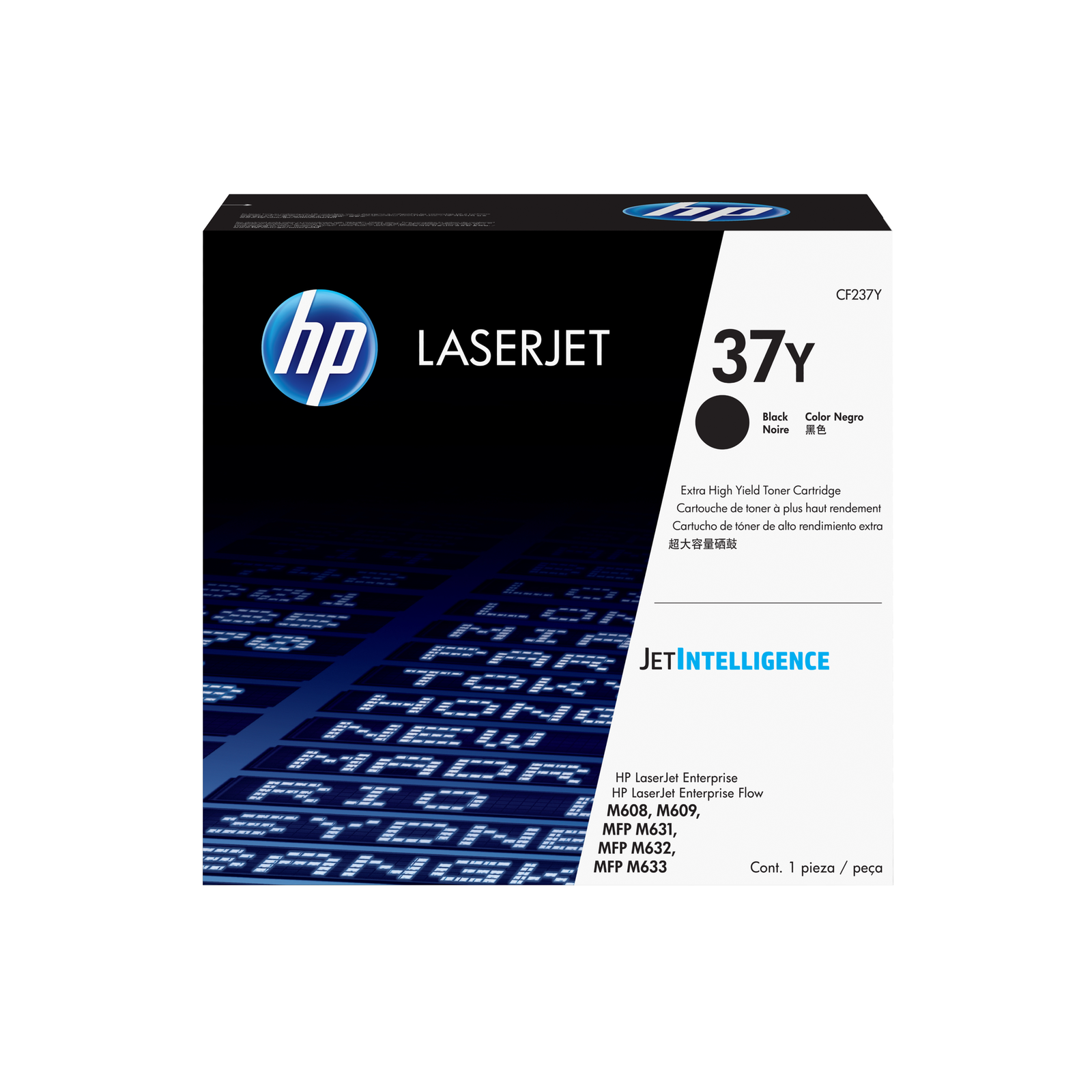 HPI 37Y Black Original LaserJet Toner Cartridge with Very High Yield 41000 Pages Black