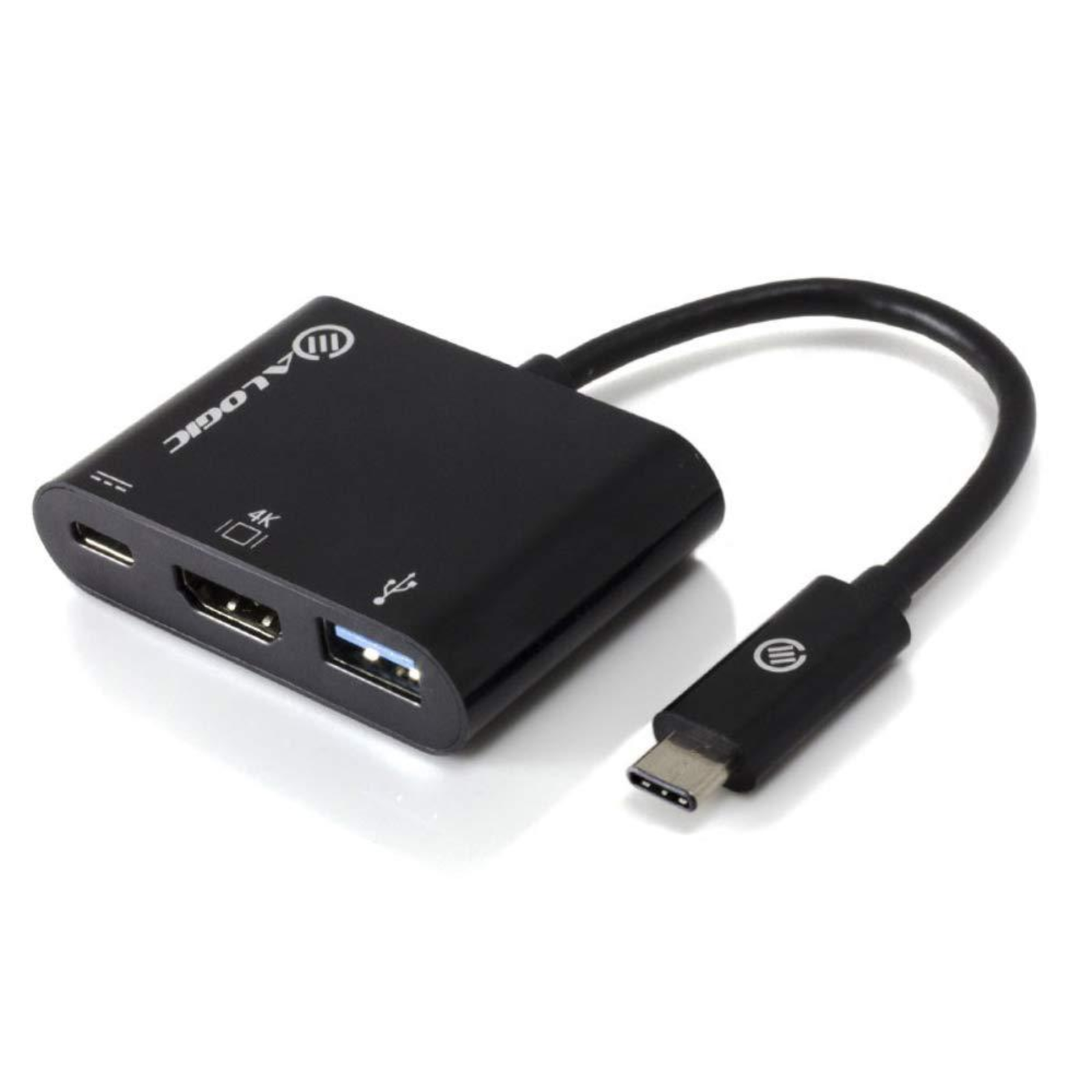 Alogic Adapter USB-C MultiHDMI/USB3.0/USBC 4K Black
