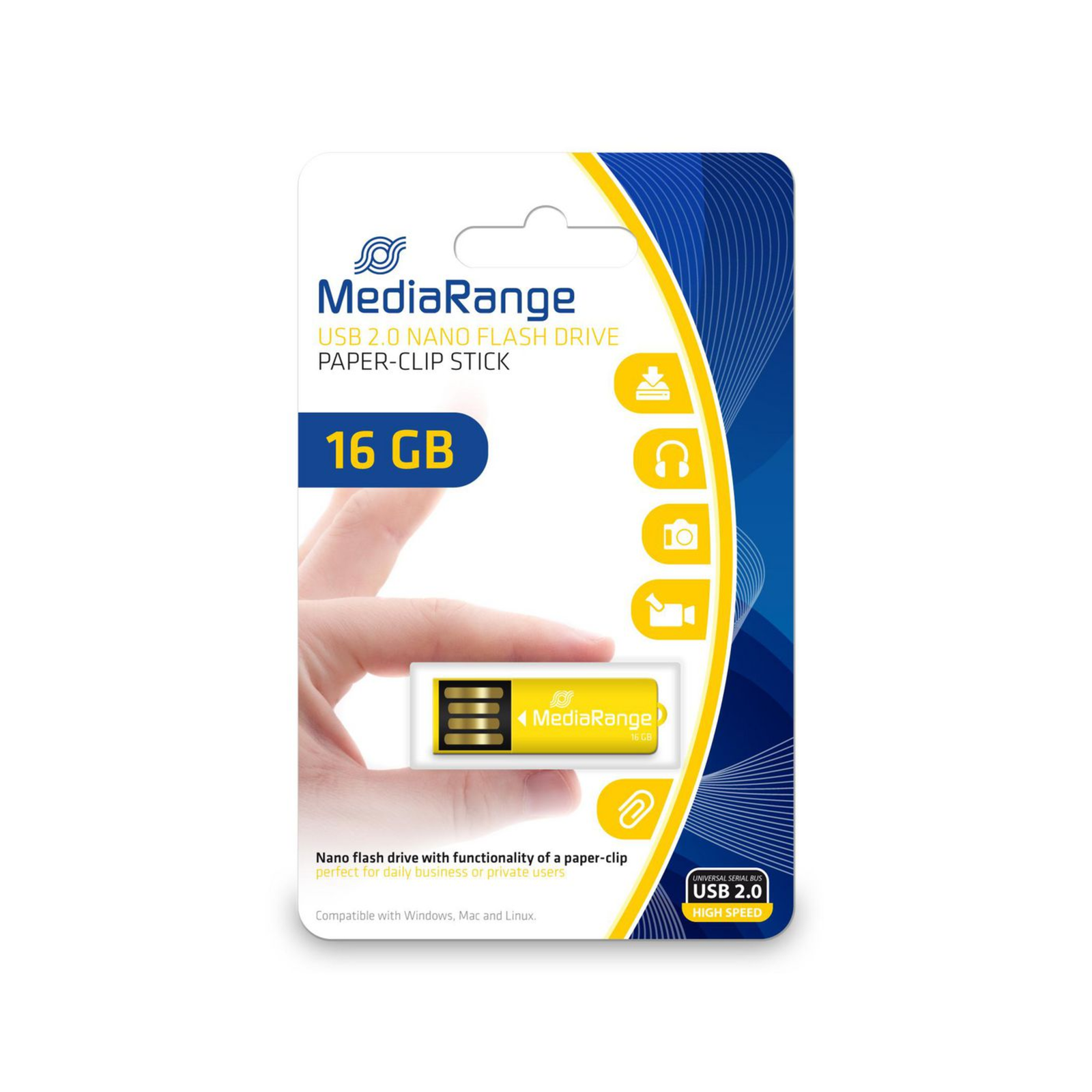MEDIARANGE Nano USB Flash Drive 16 GB
