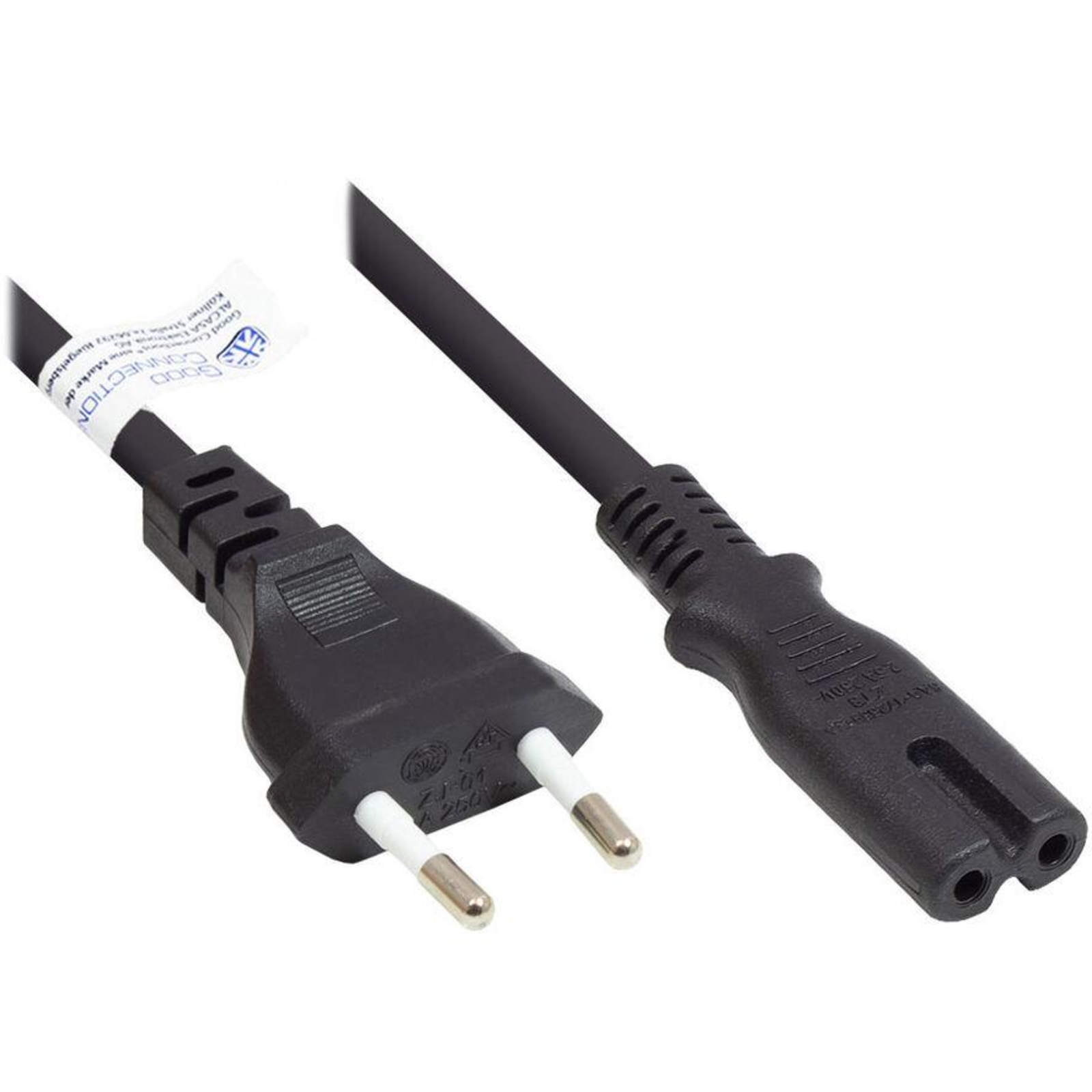 Good Connections P0370-S050 5 M Type C Mains Plug C7 Coupler H03VVH2-F 250 V 2.5 A