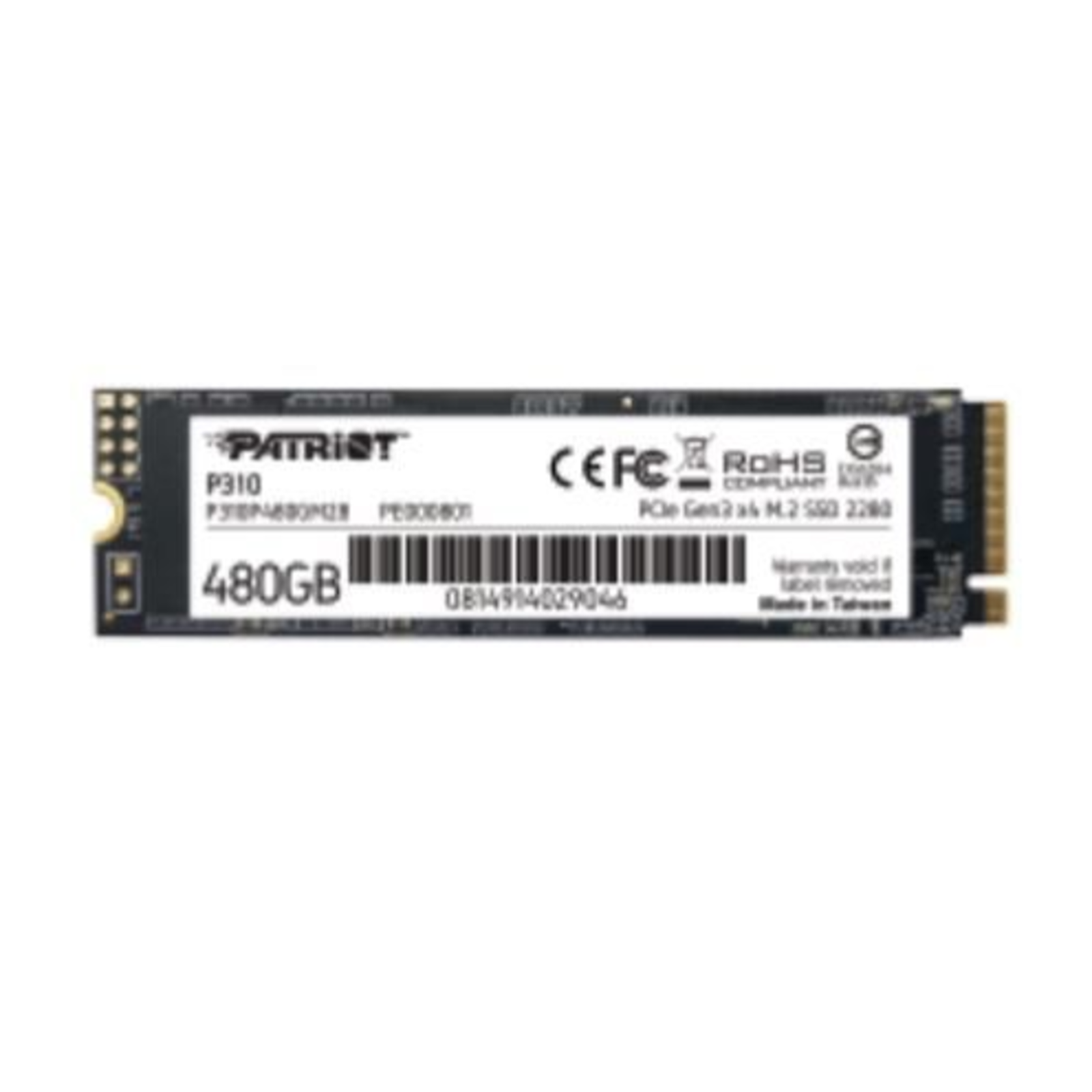 Patriot Memory P310 480 GB PCIe 3.0 X4 NVMe 1.3 M.2 2280