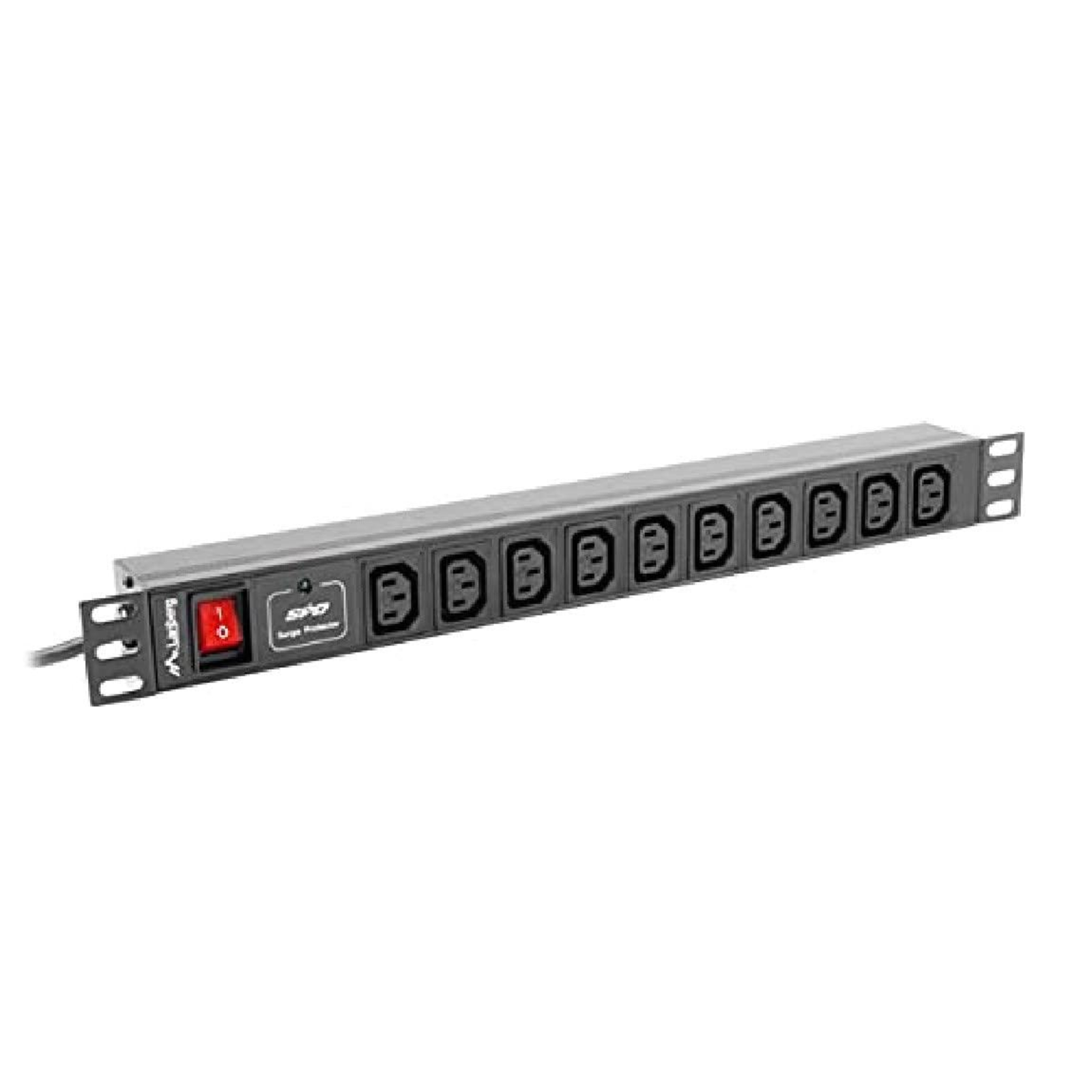 Lanberg PDU-10I-0200-IEC-BK Power Strip 10 Sockets in IEC320 Standard 10 A 2m Black Colour