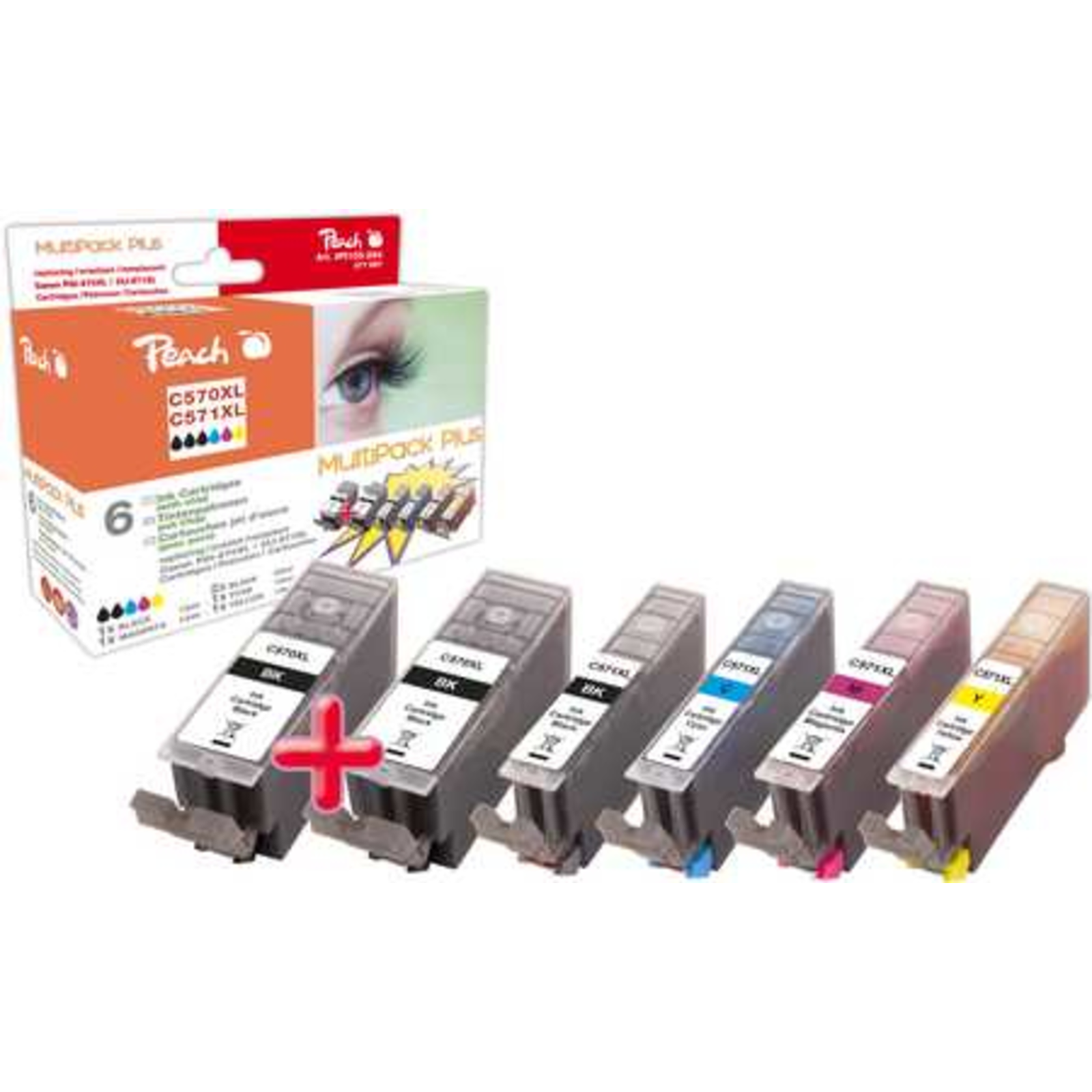 Peach Cartridge PGI-570XL/CLI-571XL MultiPackPlus KOM