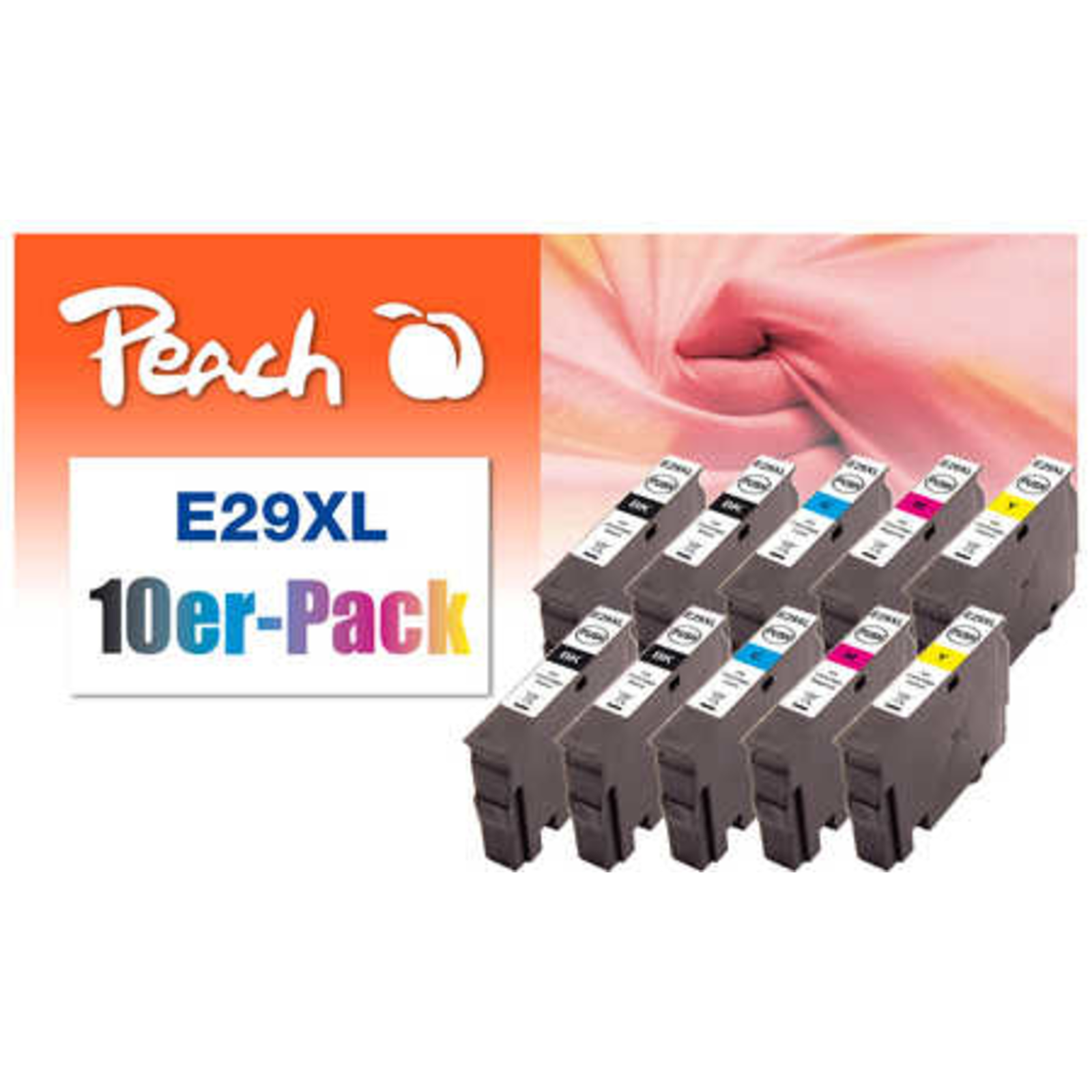 Peach Combi-Pack E29XL 10-pack Black Yellow cyan magenta Compatible Remanufactured Ink Cartridge