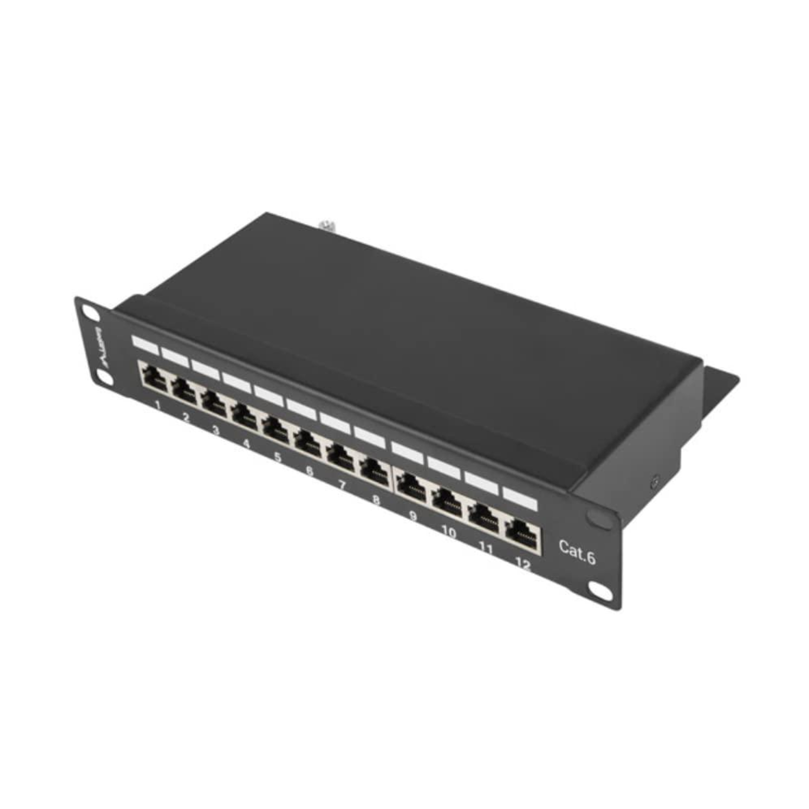 Lanberg Patch Panel PPF6-9012-B 1U 10 Cat. 6 FTP 12xRJ-45