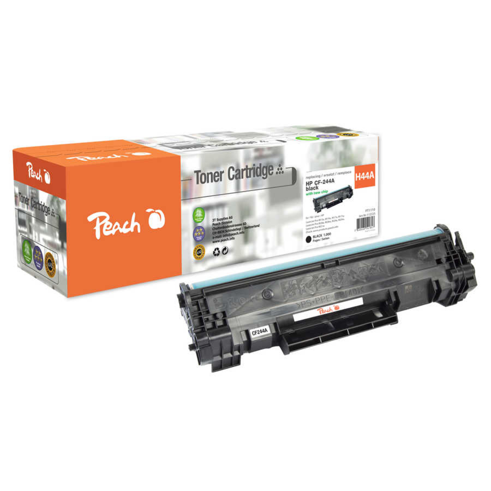 Peach Toner CF244A No.44A Black Remanufactured