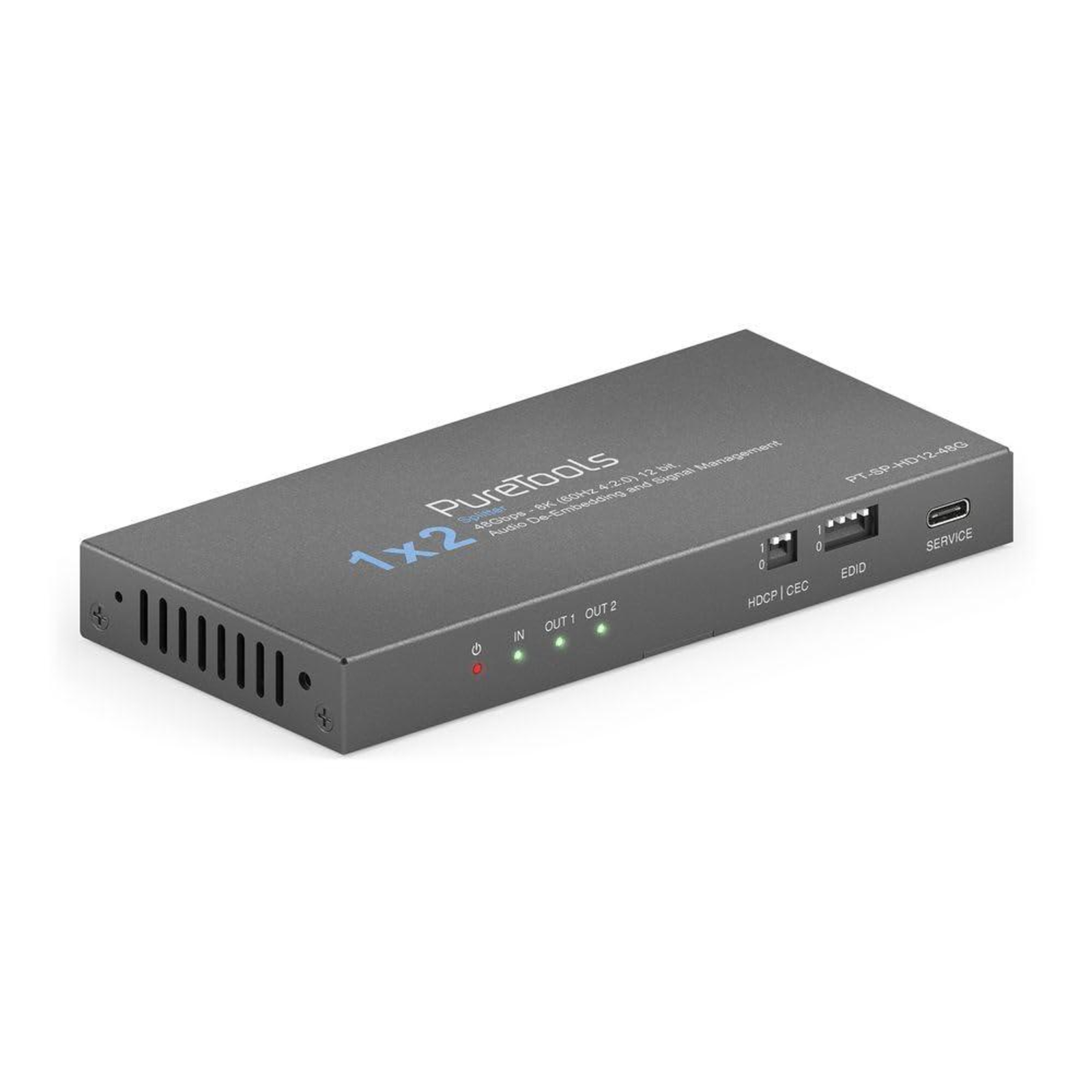 PureLink PT-SP-HD12-48G HDMI 2.1 Splitter 1x2 8K 60Hz 4 2 0 with Down-scaling