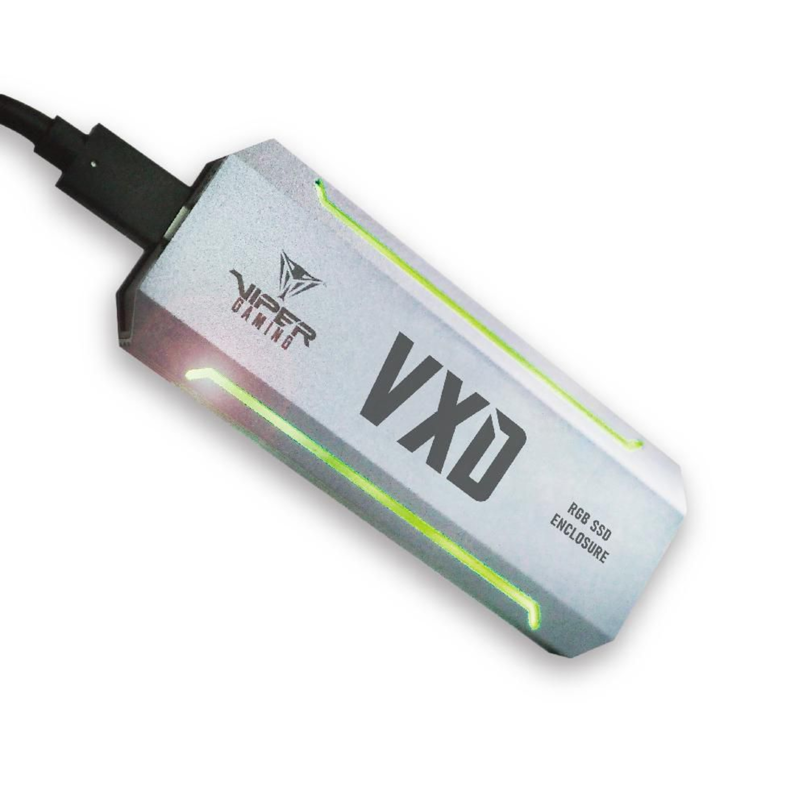 Patriot Memory VXD USB3.2 M.2 NVMe 1.3 SSD Enclosure up to 2TB Aluminium RGB