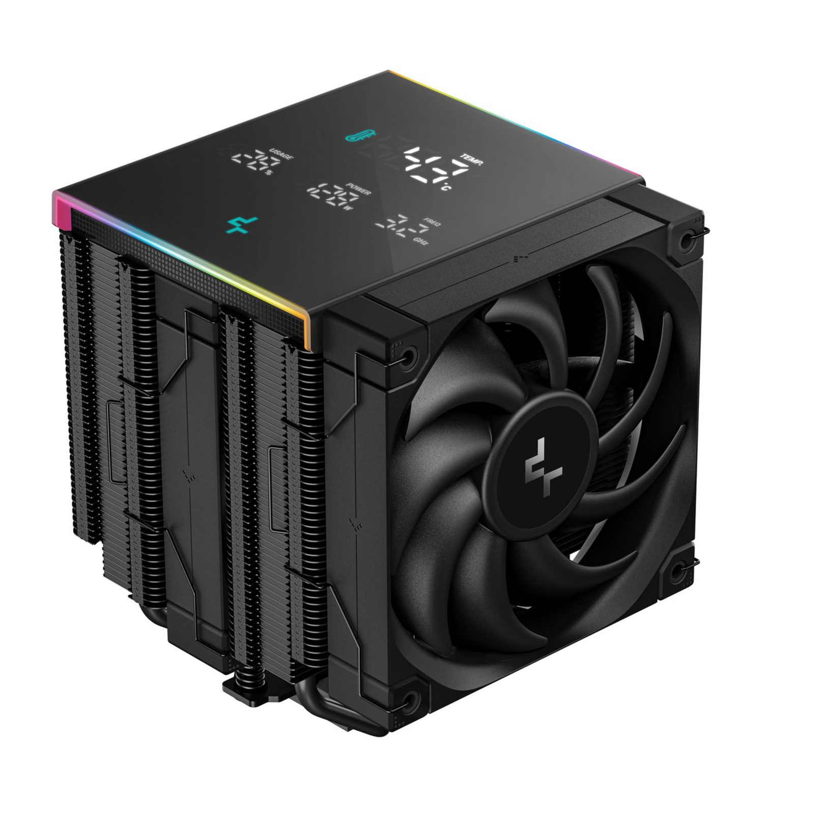 DeepCool AK620 DIGITAL PRO WH Air Cooler Dual Tower FT12 SE FDB Fans Real-Time CPU Status