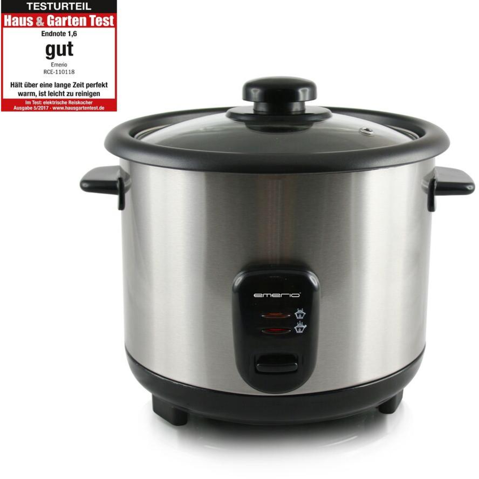 Emerio RCE-110118 Black Stainless Steel 1.5 L 500 W 265mm 240mm 263mm