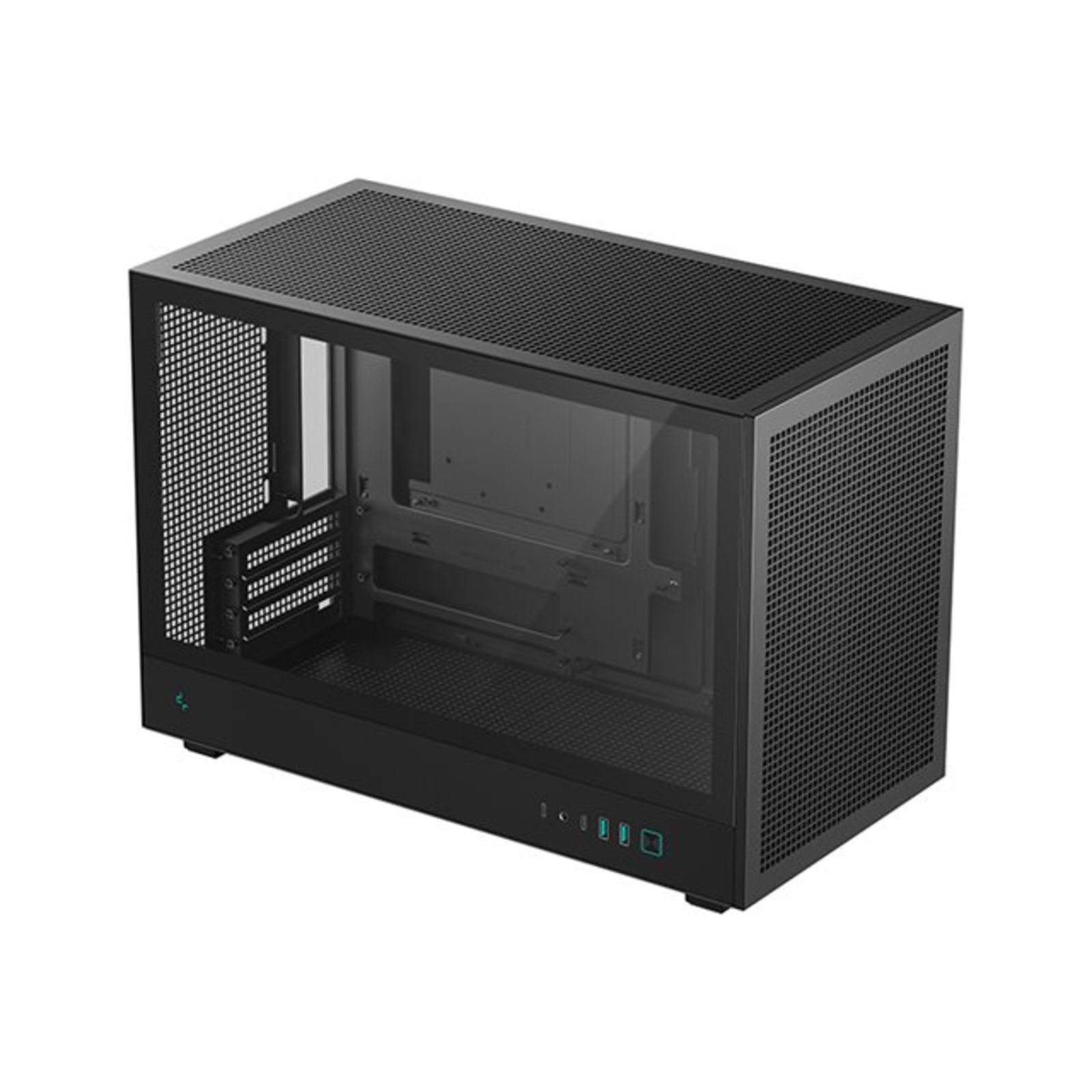 DeepCool CH260 Micro ATX Mini Tower Case with Glass Panel (Black)