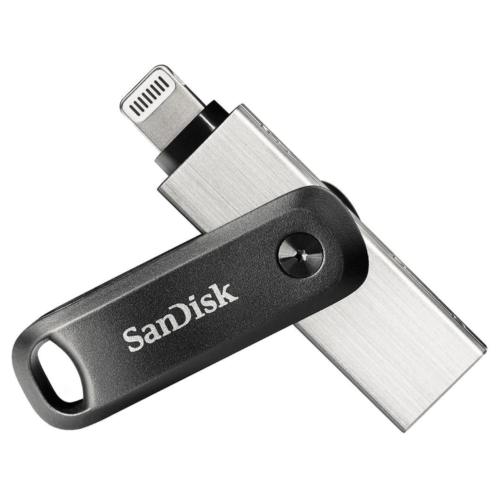 SanDisk IXpand Go 64GB USB 3.0 Lightning Black Silver