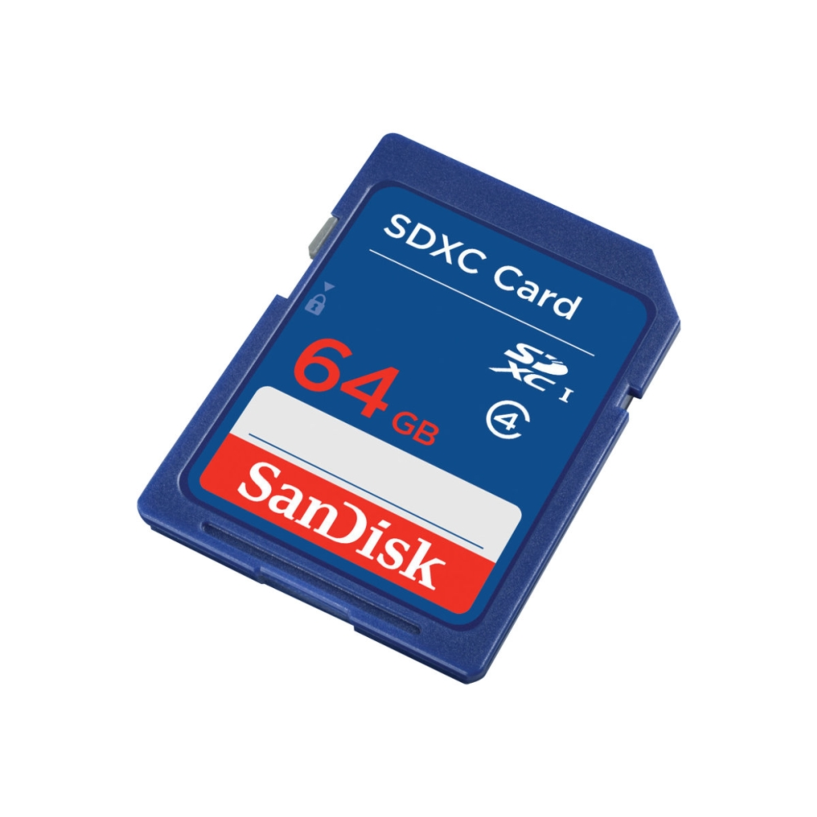 SanDisk 64GB SDXC 64 GB SDXC Class 4 Shock-resistant Water-resistant Blue