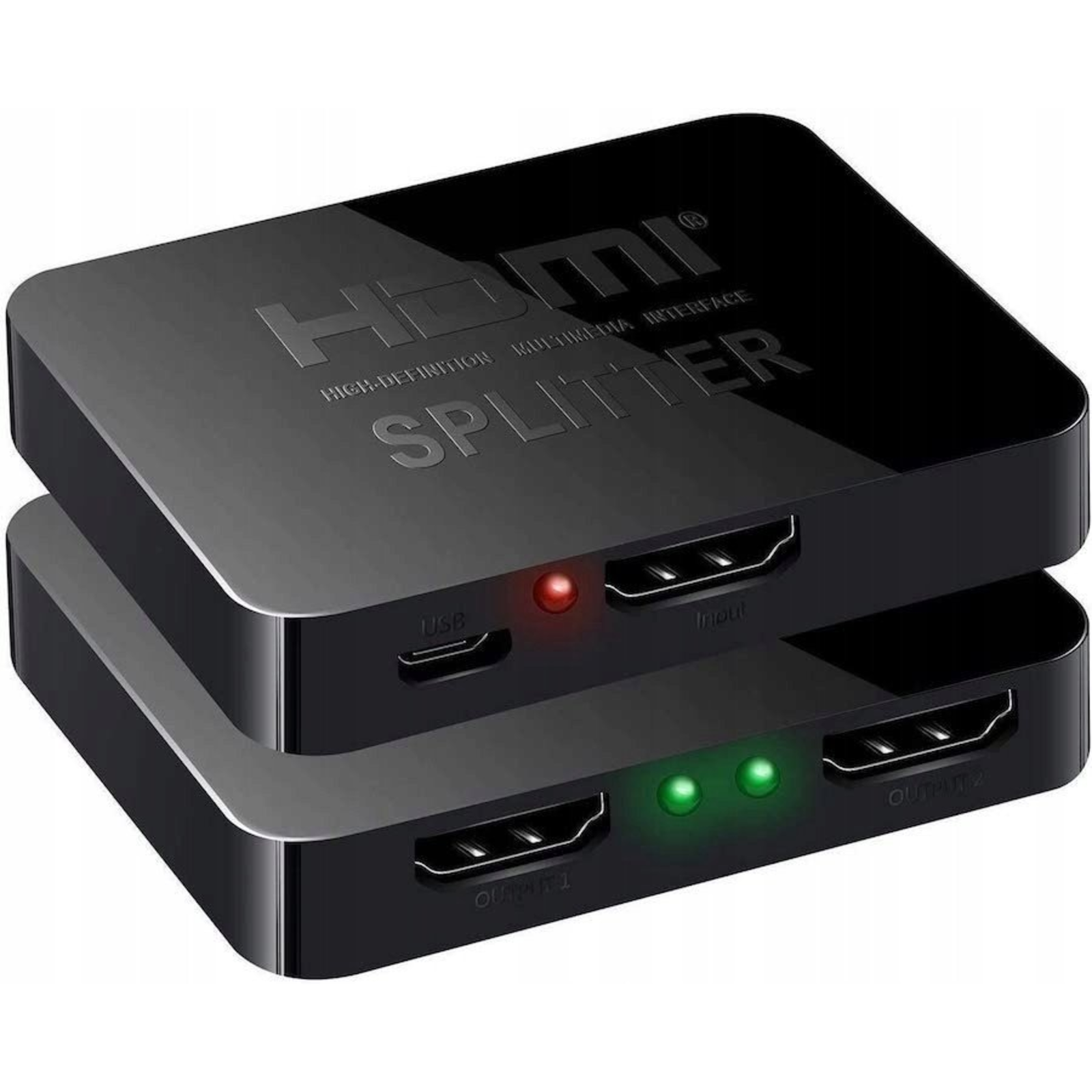 Lanberg HDMI Splitter 1x2 2xHDMI 4K+ USB-C Connection Sw Digital/Data