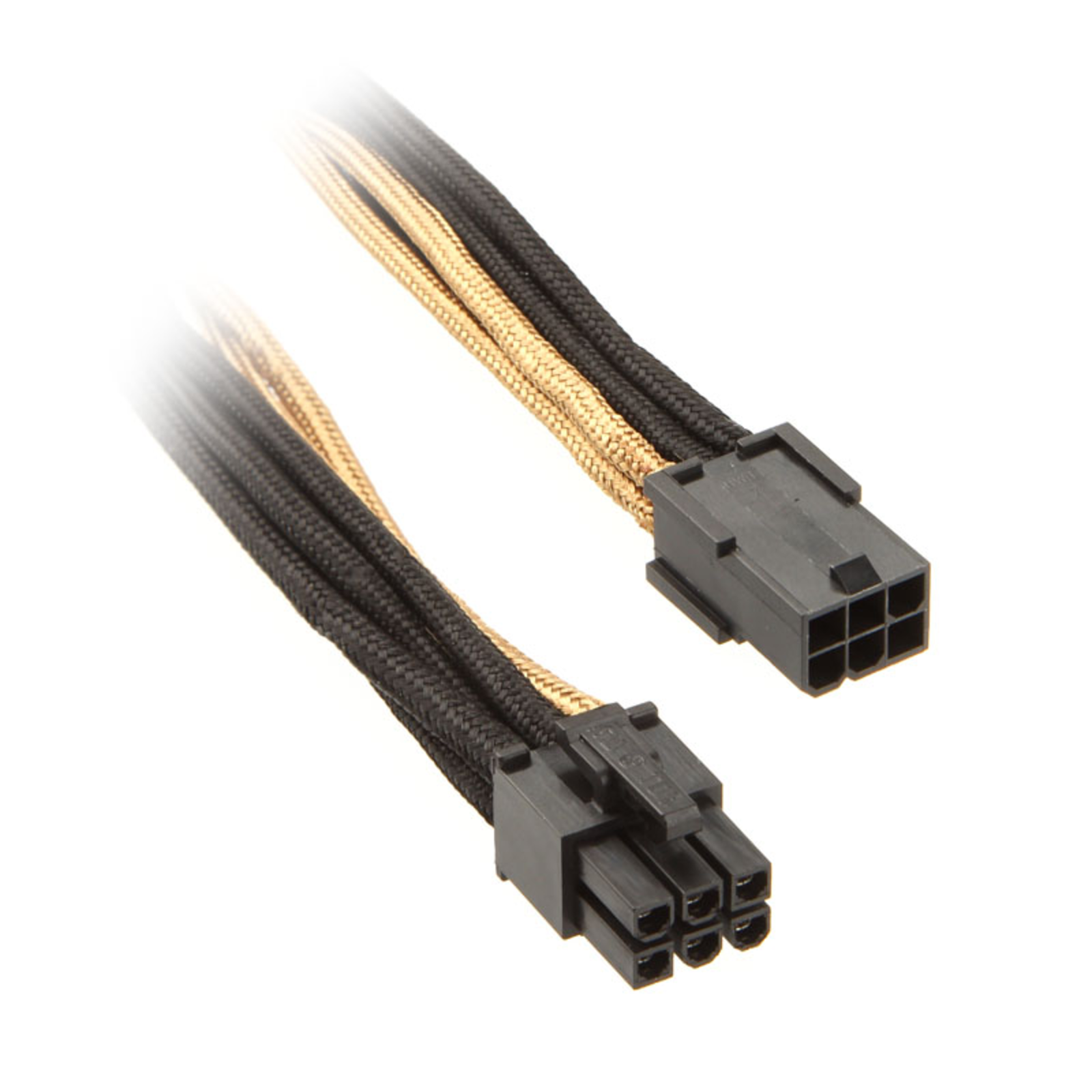 SilverStone 6-pin PCIe to 6-pin PCIe Cable 250mm Black/gold