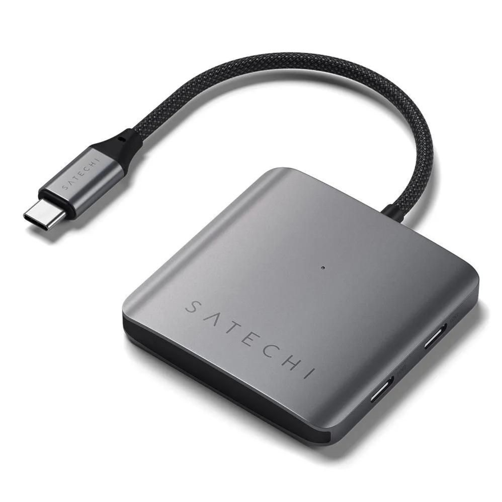 Satechi USB-C PD 4-Port Hub Aluminium Enclosure Port Chargingup to 100 Watts 3x 3.2 Gen 2 Portsup