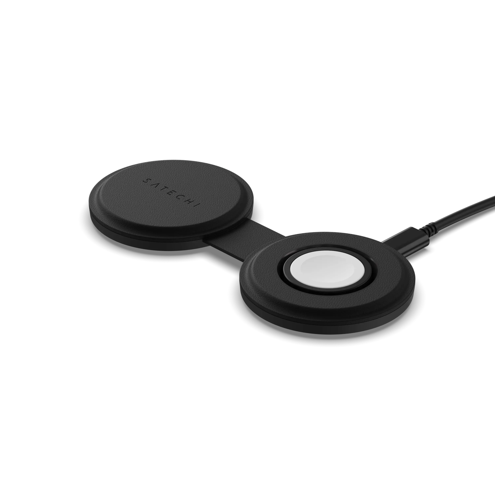 Satechi OntheGo Wireless Charger with QI2 Black 2 in 1 15W ST-QTG21K